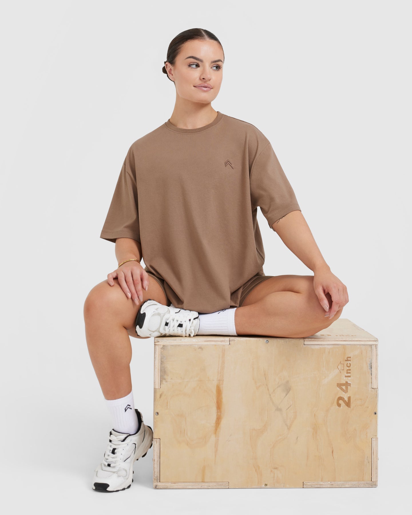 Classic Oversized Lightweight T-Shirt | Walnut - Image 5