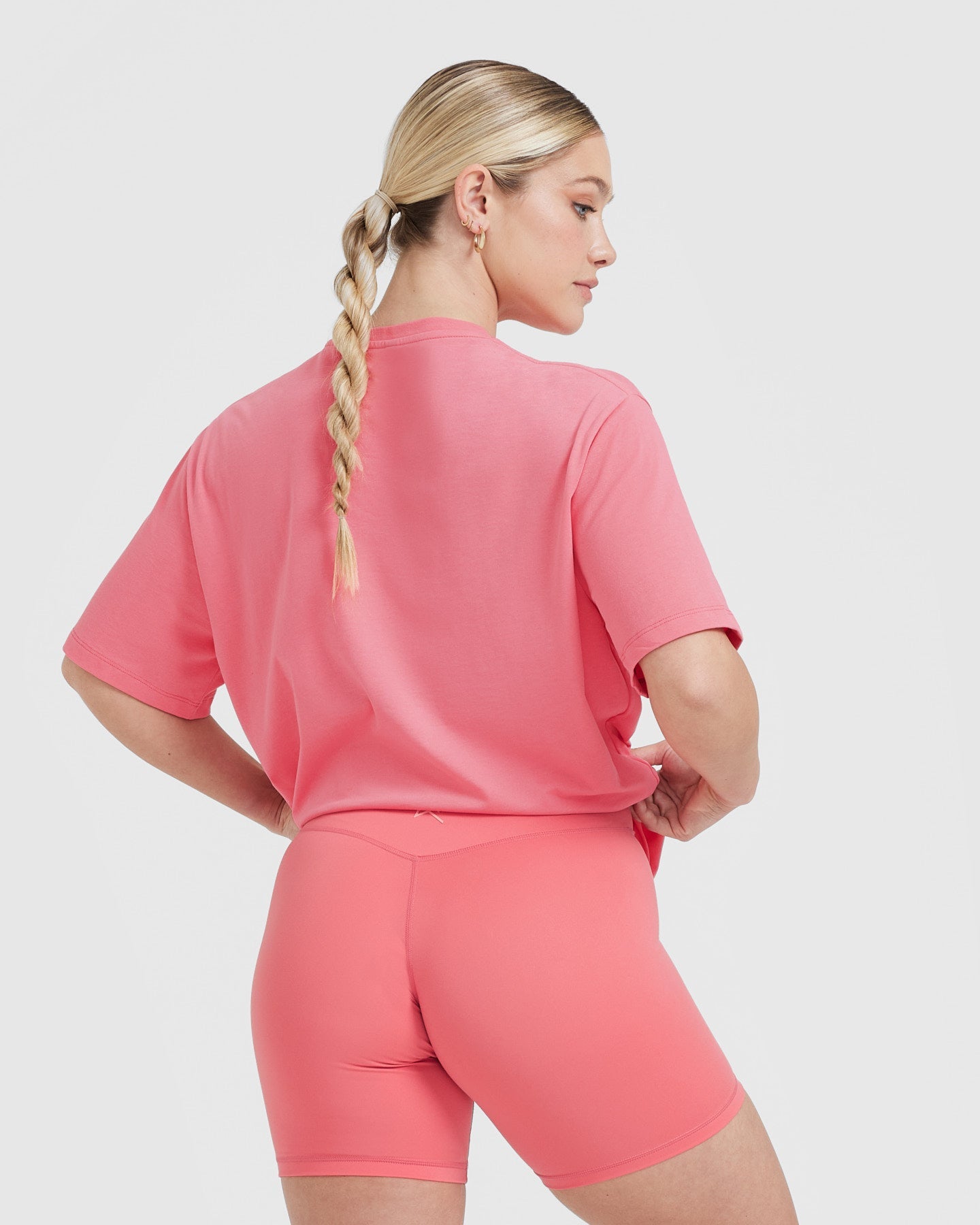 Classic Oversized Lightweight T-Shirt | Washed Amplify Pink - Image 2