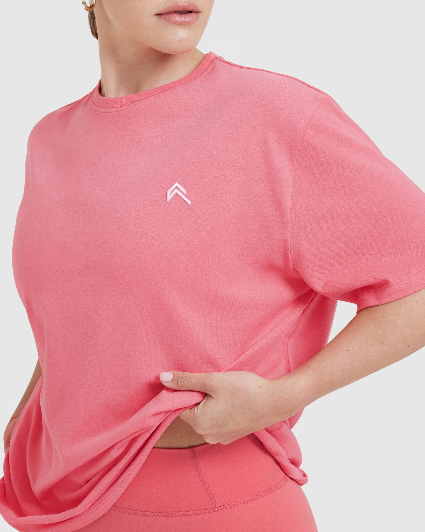 Classic Oversized Lightweight T-Shirt | Washed Amplify Pink - Image 4