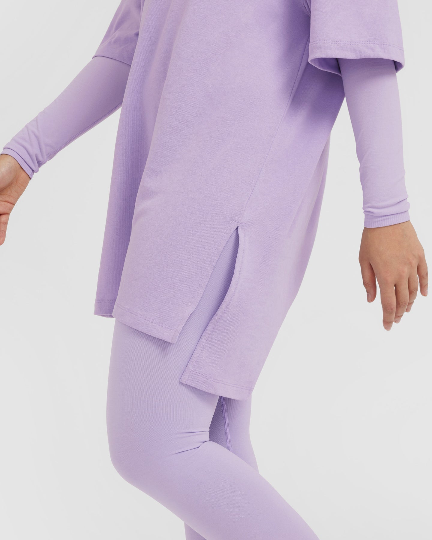 Classic Oversized Longline T-Shirt | Wisteria Purple - Image 5