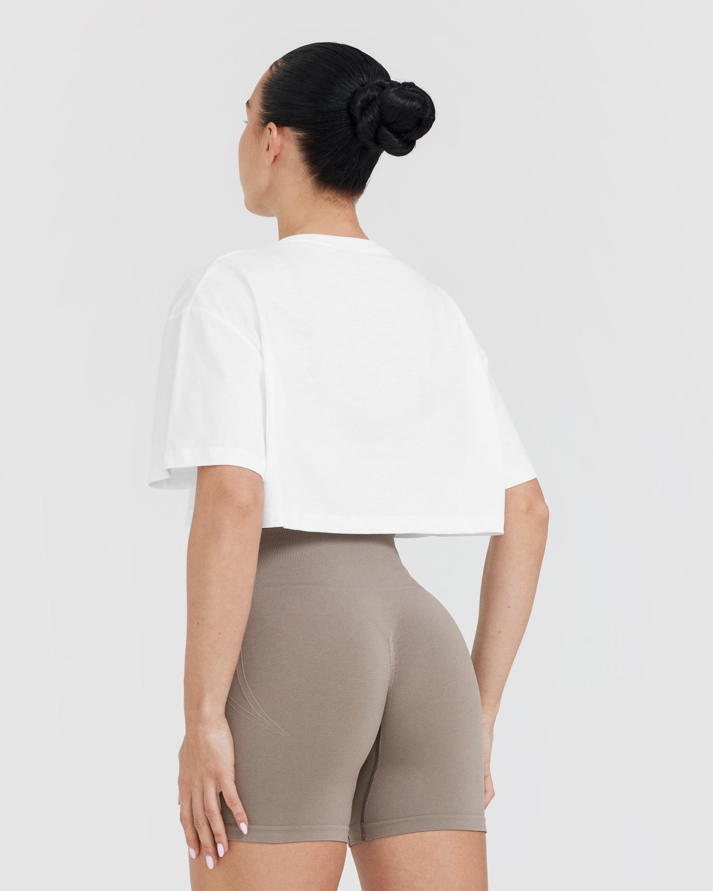 Classic Crop Lightweight T-Shirt | White - Image 2