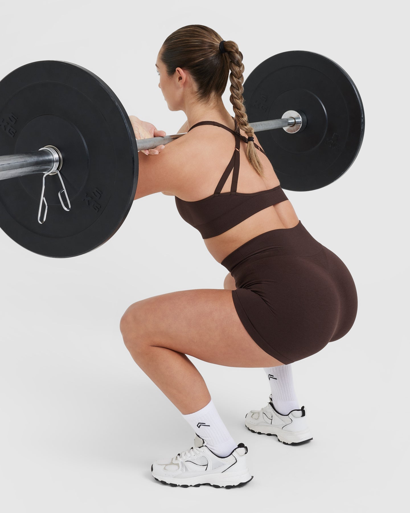 Classic Seamless 2.0 Booty Shorts | 70% Cocoa Marl - Image 6