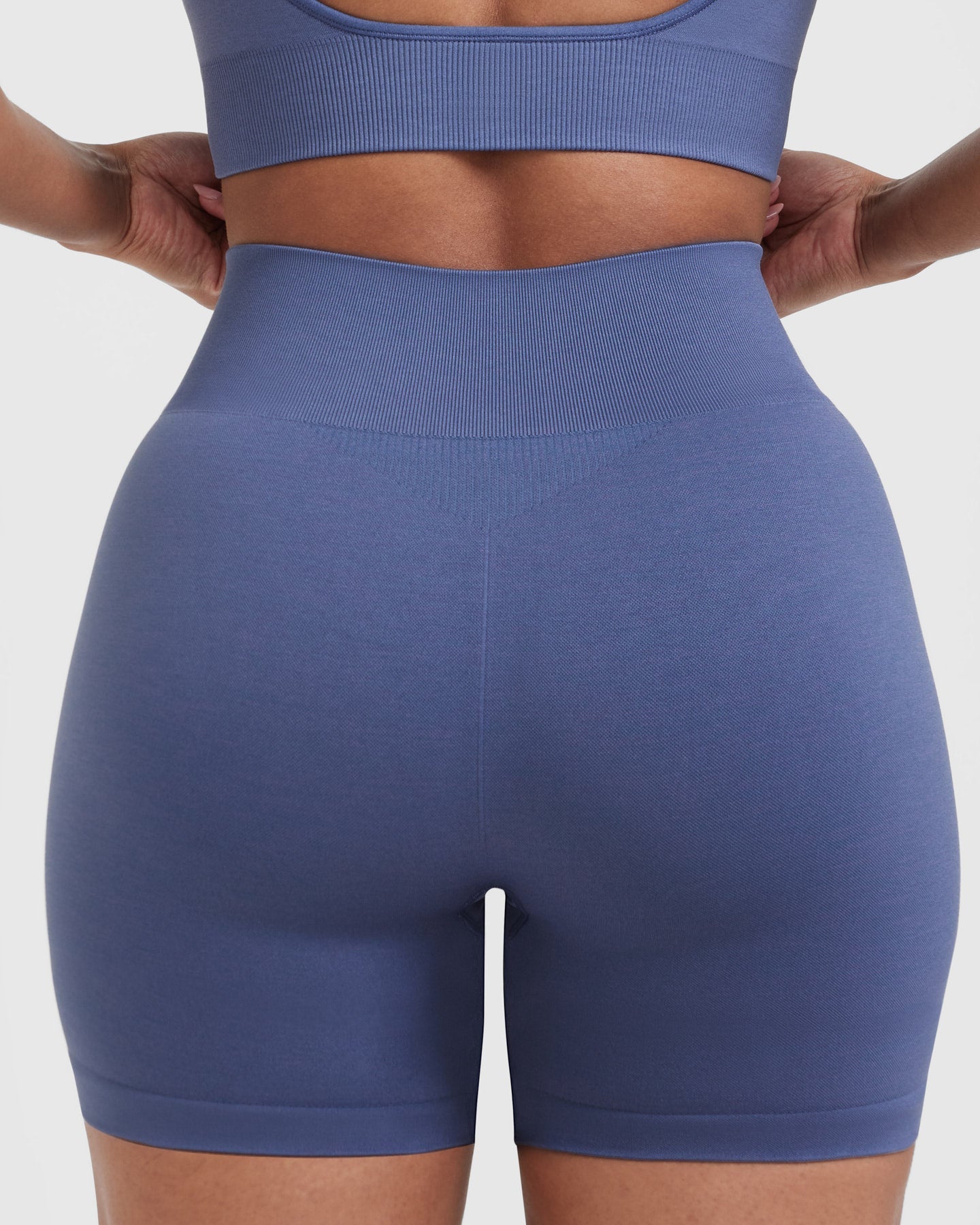 Classic Seamless 2.0 Mid Shorts | Slate Blue Marl - Image 5
