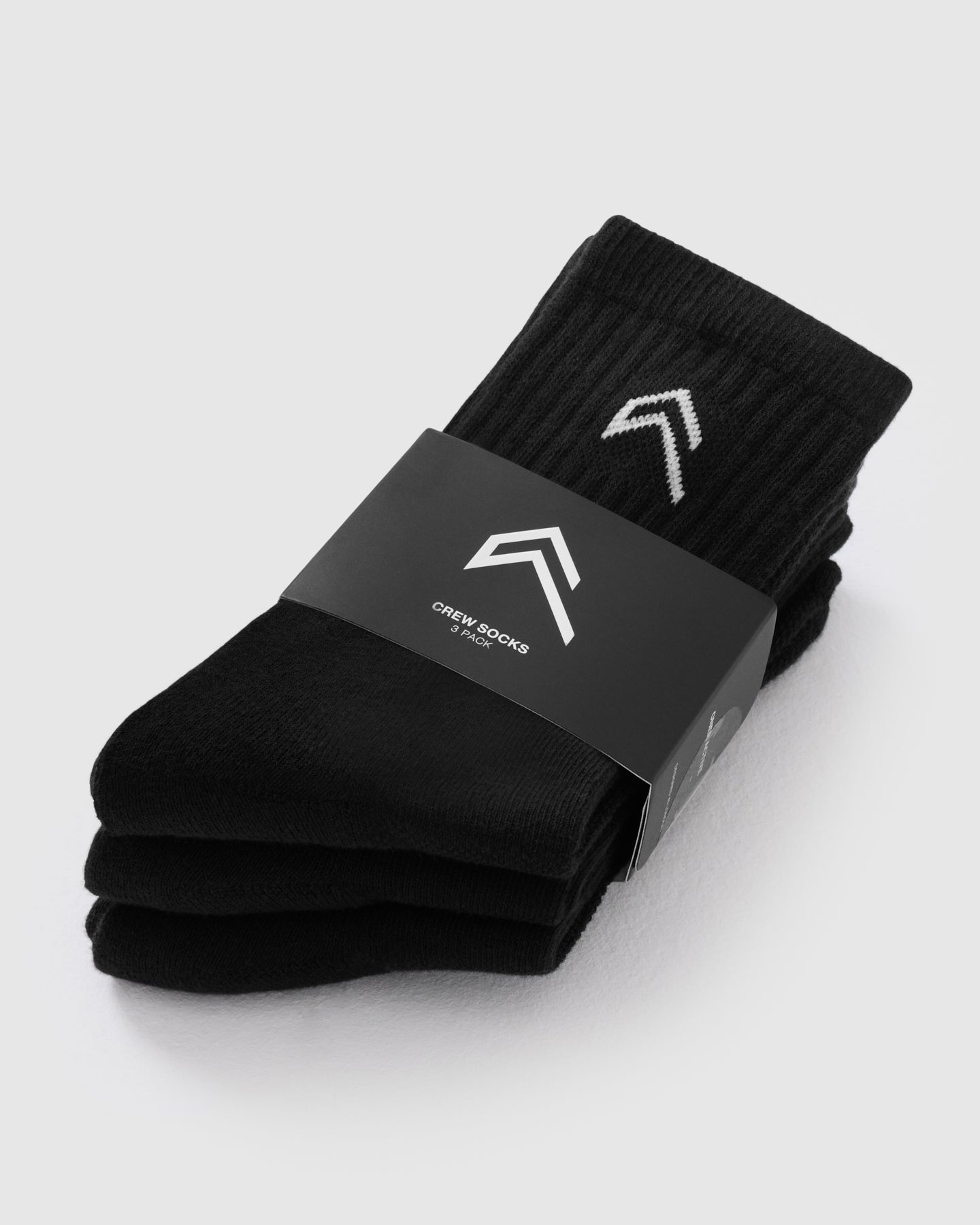 Crew Socks 3 Pack | Black - Image 5