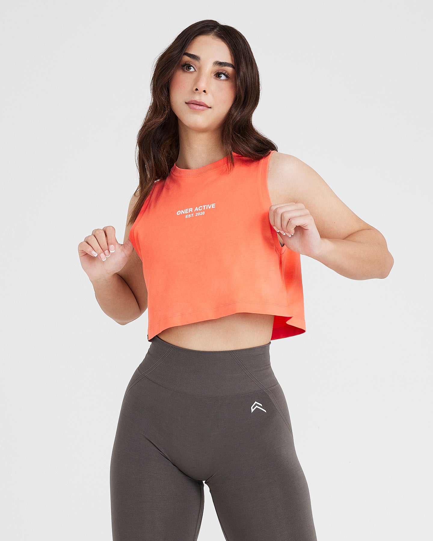 Graphic Jersey Tank | Washed Peach Blossom