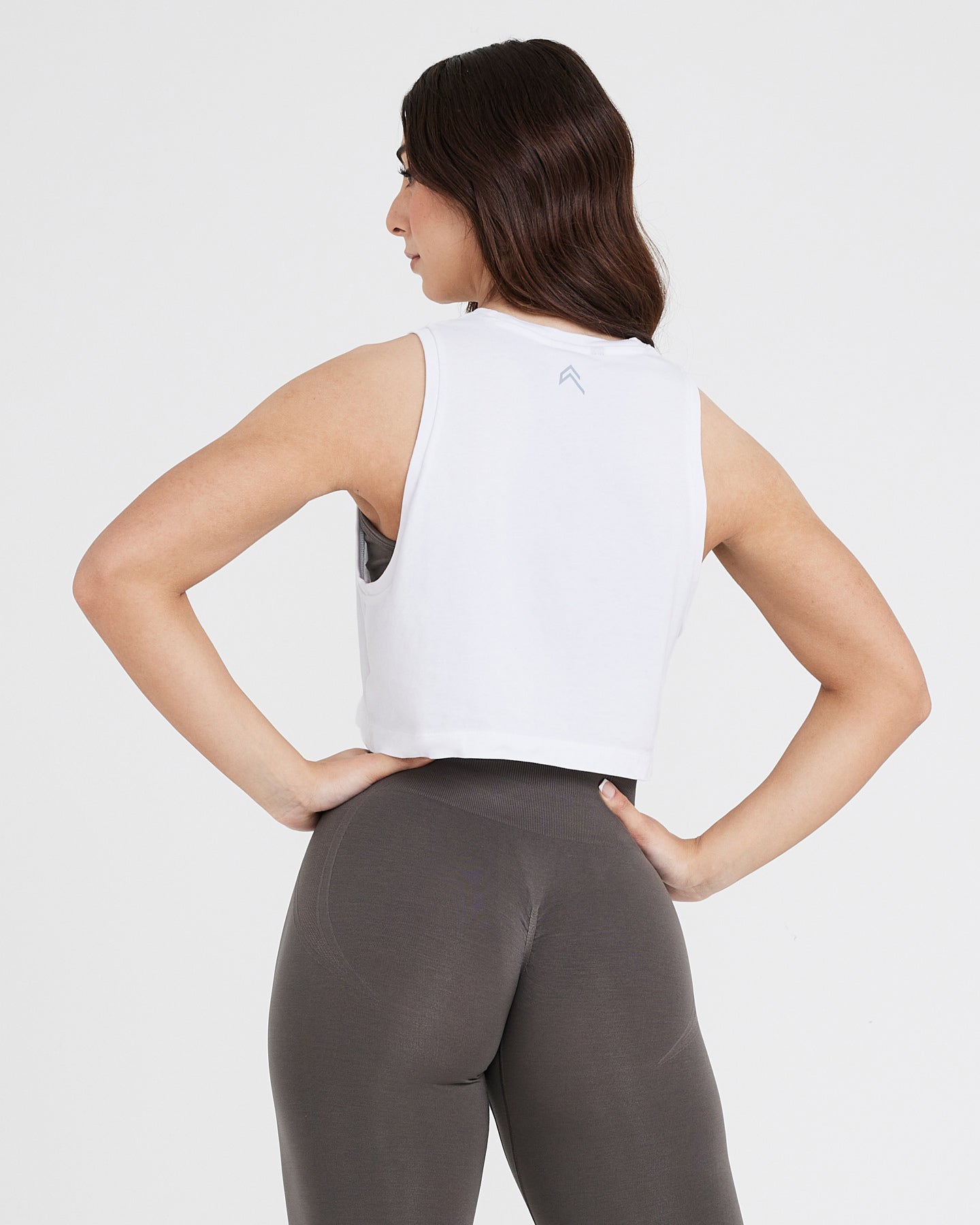 Alternative view of Graphic Jersey Tank | White