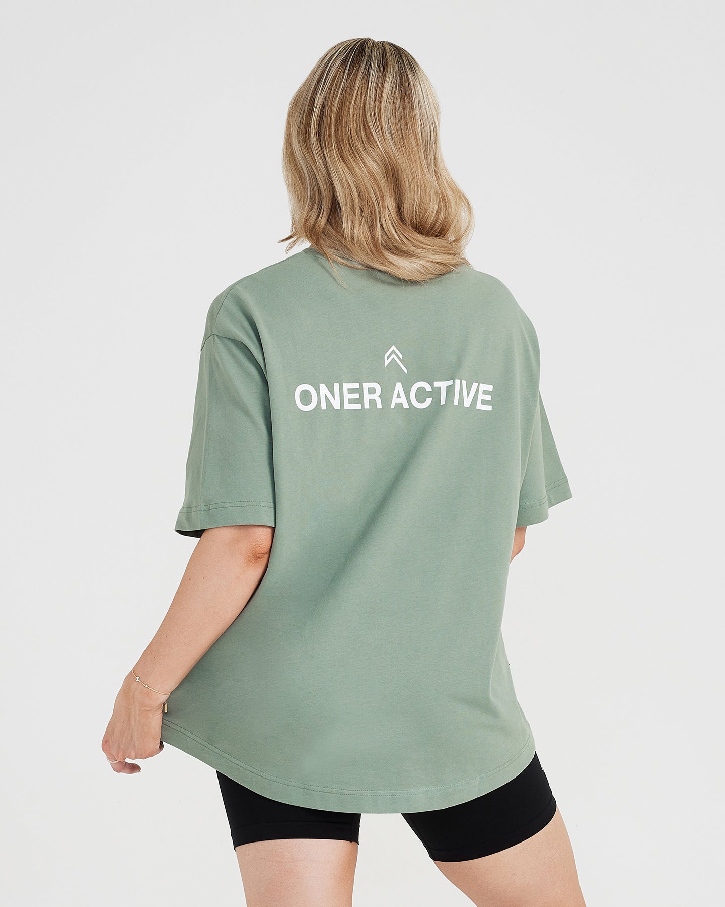 Graphic Oversized Short Sleeve Tee | Washed Sage - Image 4