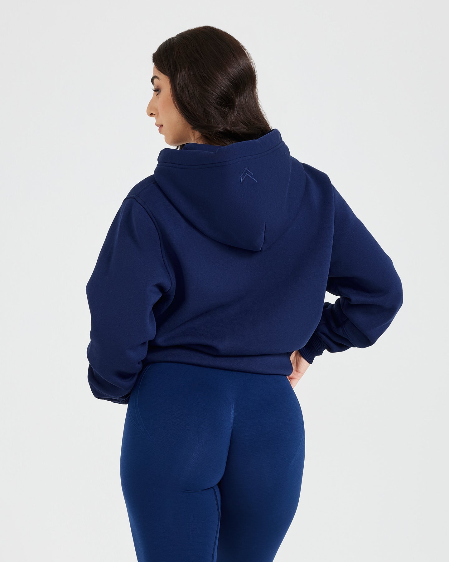 Classic Lounge Oversized Zip Through Hoodie | Midnight - Image 2