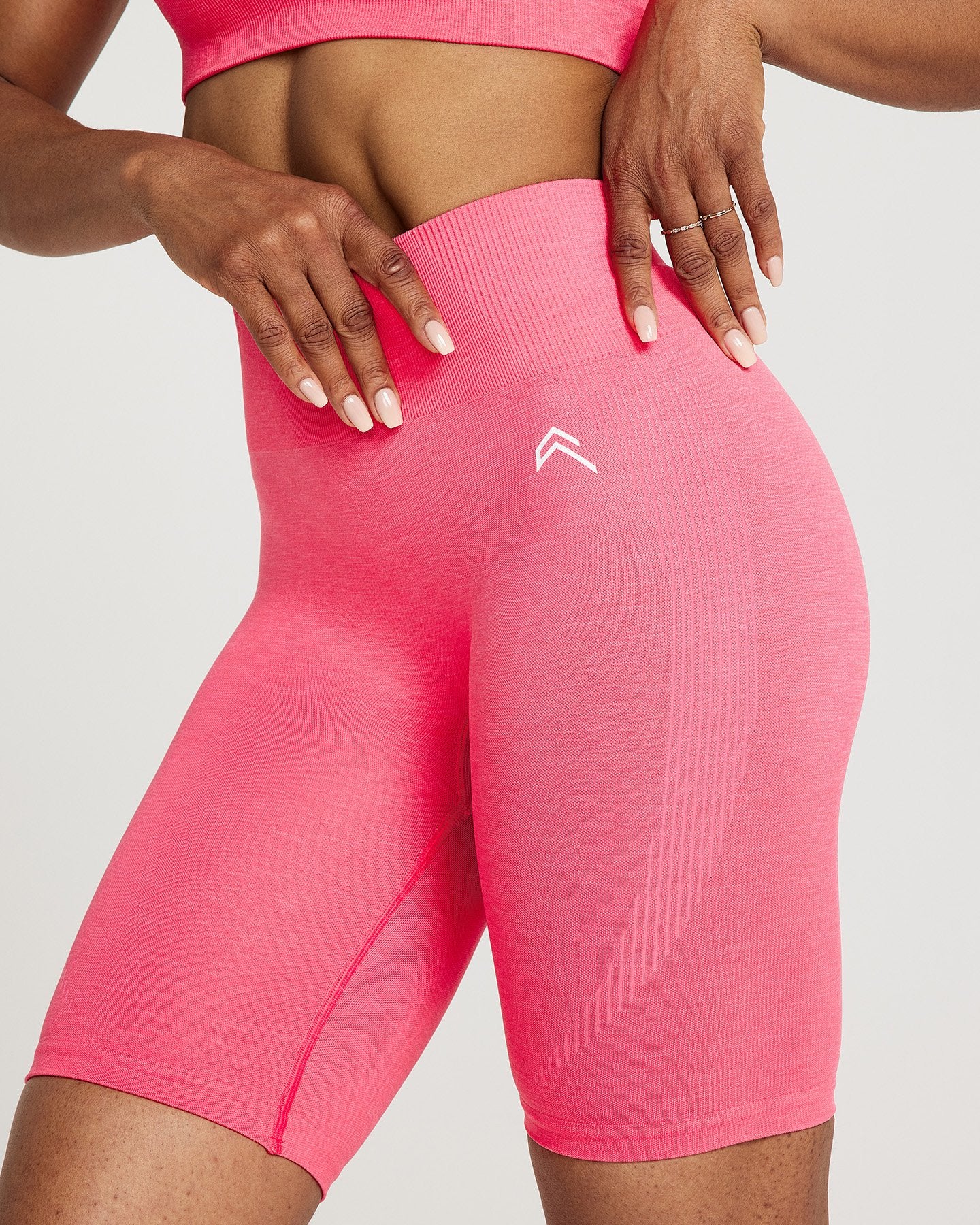 Classic Seamless Cycling Shorts | Guava Marl - Image 5