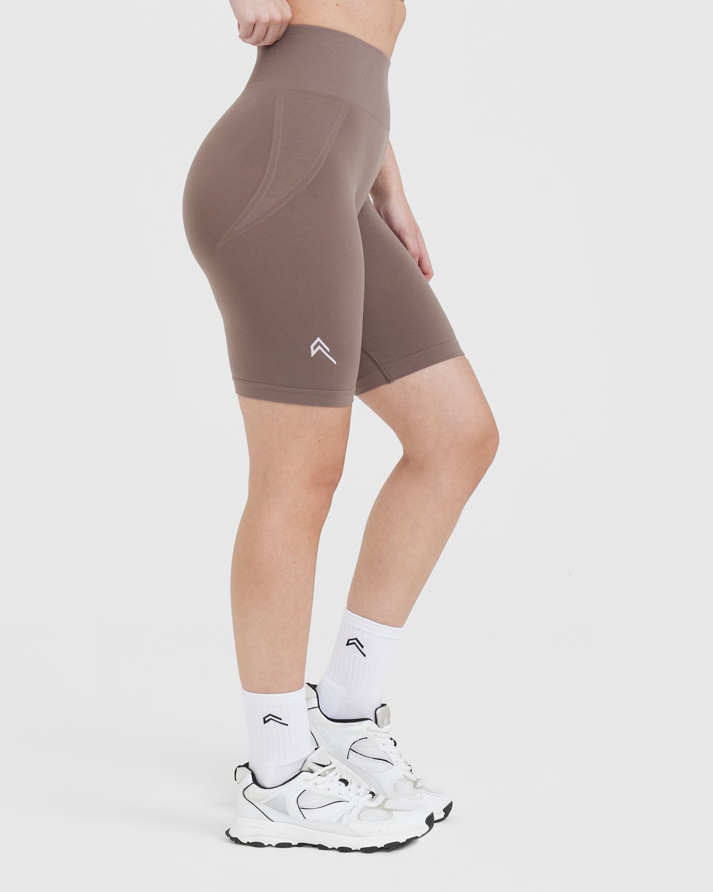 EffortlessLift Seamless Cycling Shorts | Washed Cool Brown - Image 3