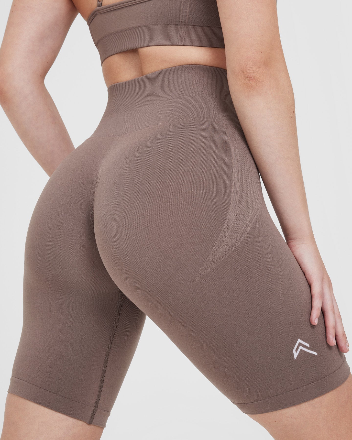 EffortlessLift Seamless Cycling Shorts | Washed Cool Brown - Image 5
