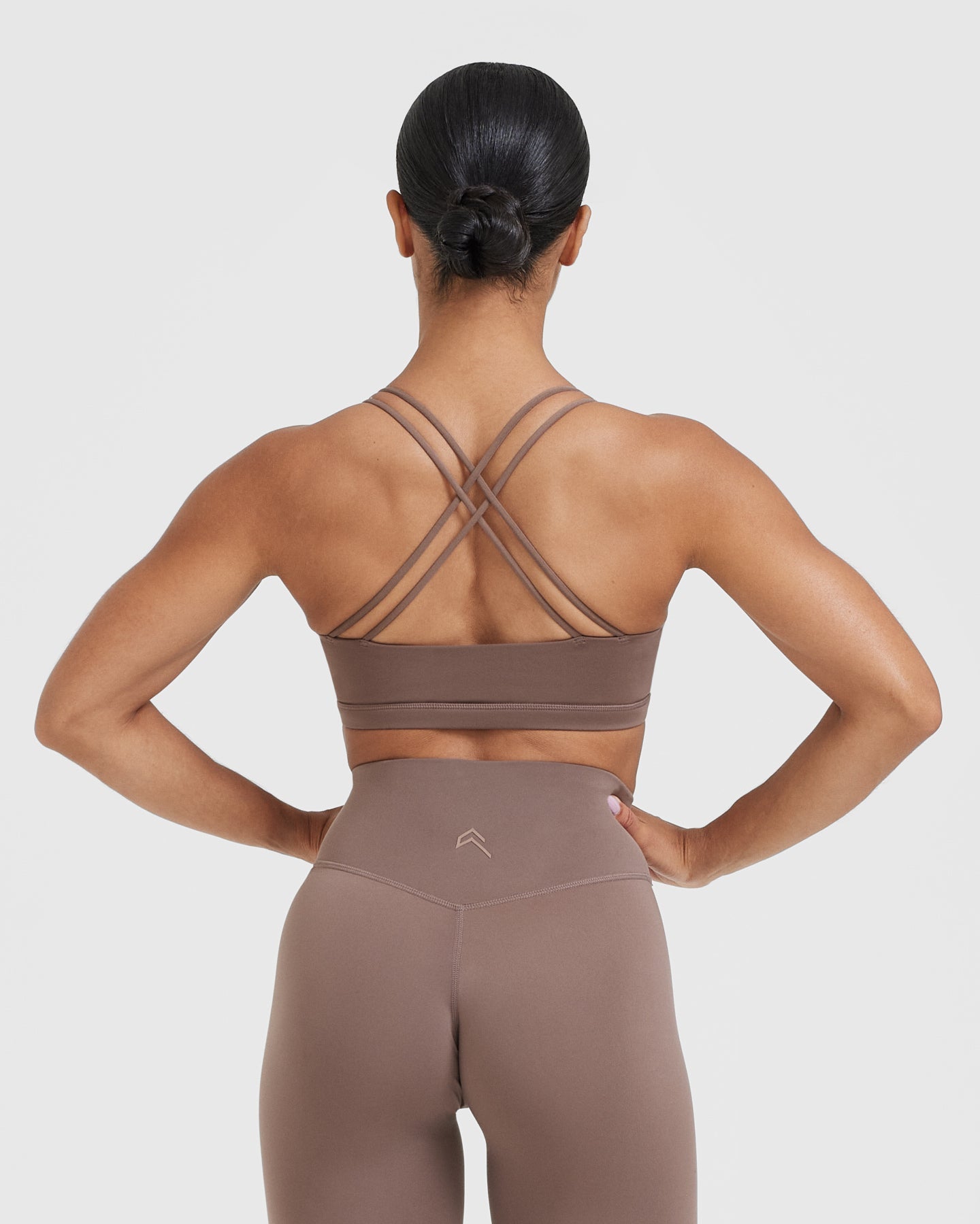 Everyday Cross Over Bralette | Cool Brown - Image 2