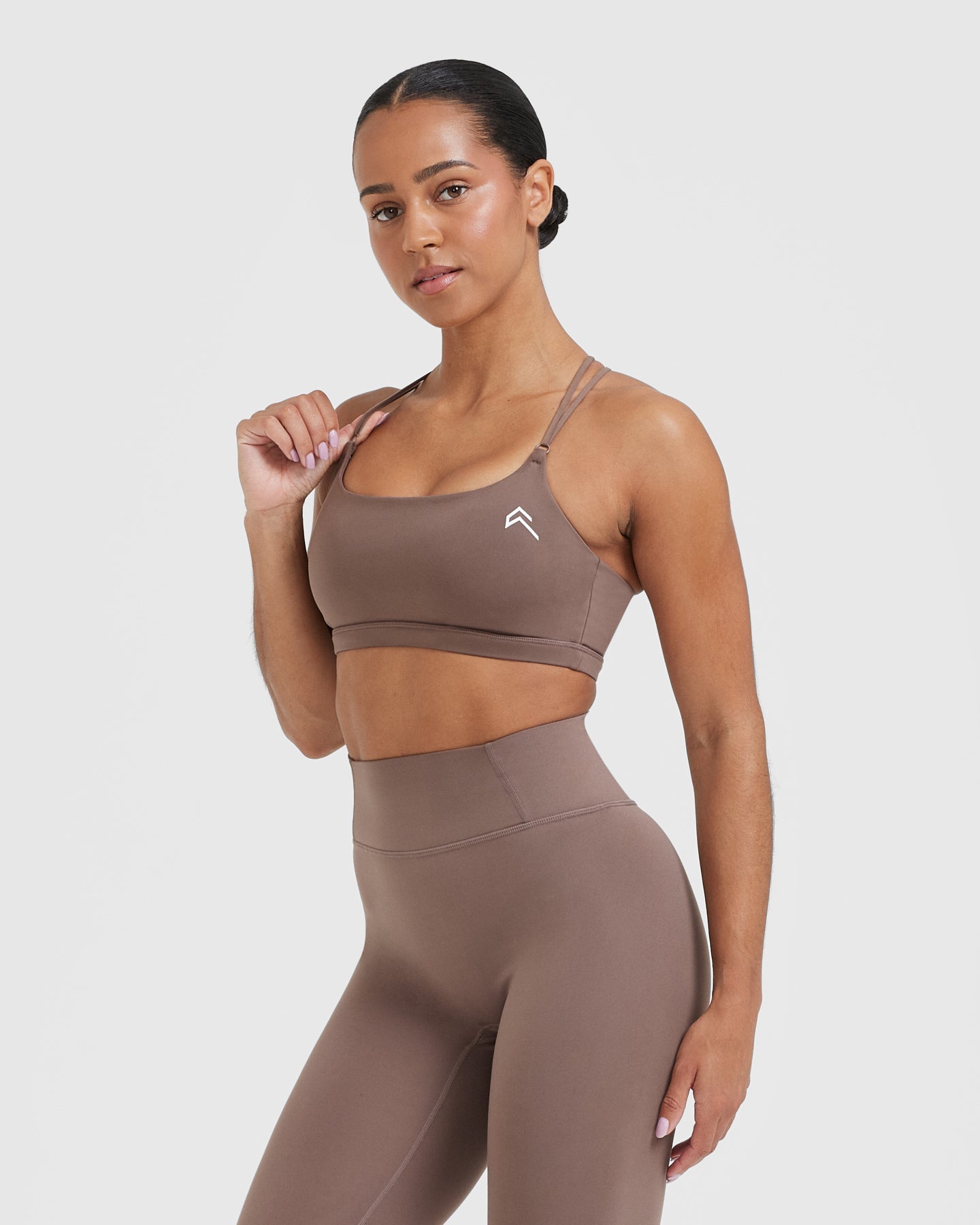 Everyday Cross Over Bralette | Cool Brown - Image 3