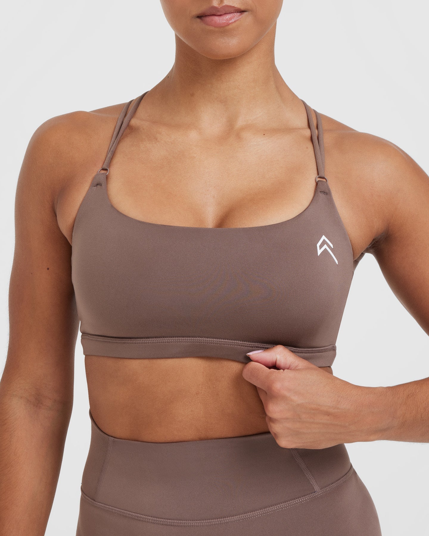 Everyday Cross Over Bralette | Cool Brown - Image 4