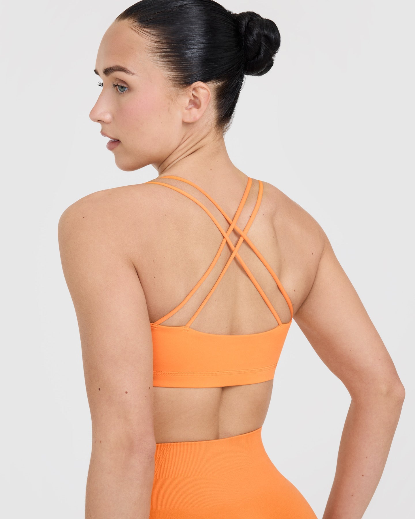 Everyday Cross Over Bralette | Apricot Orange - Image 5
