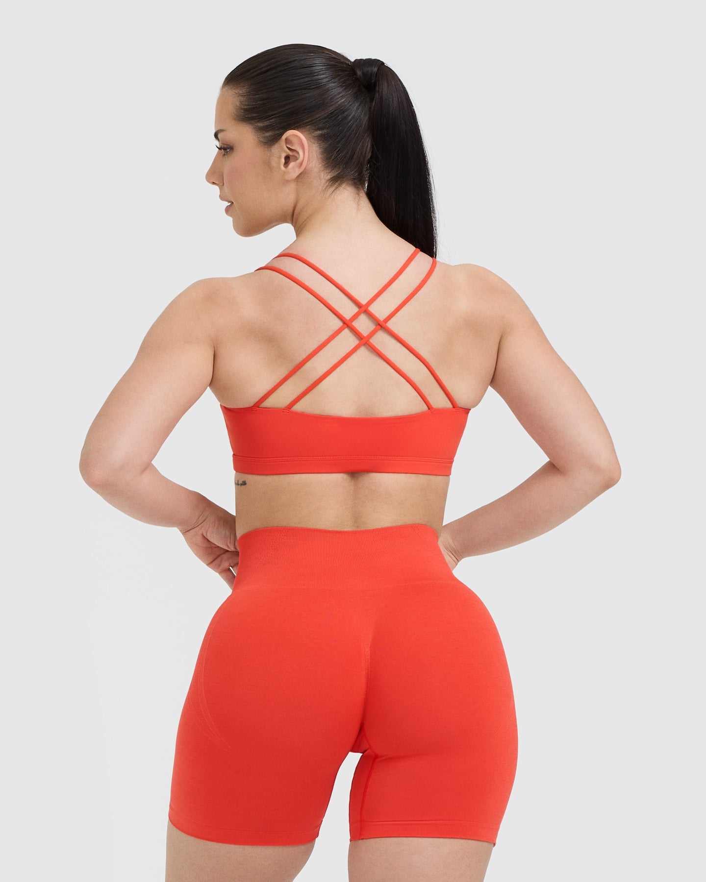 Everyday Cross Over Bralette | Charged Orange - Image 2
