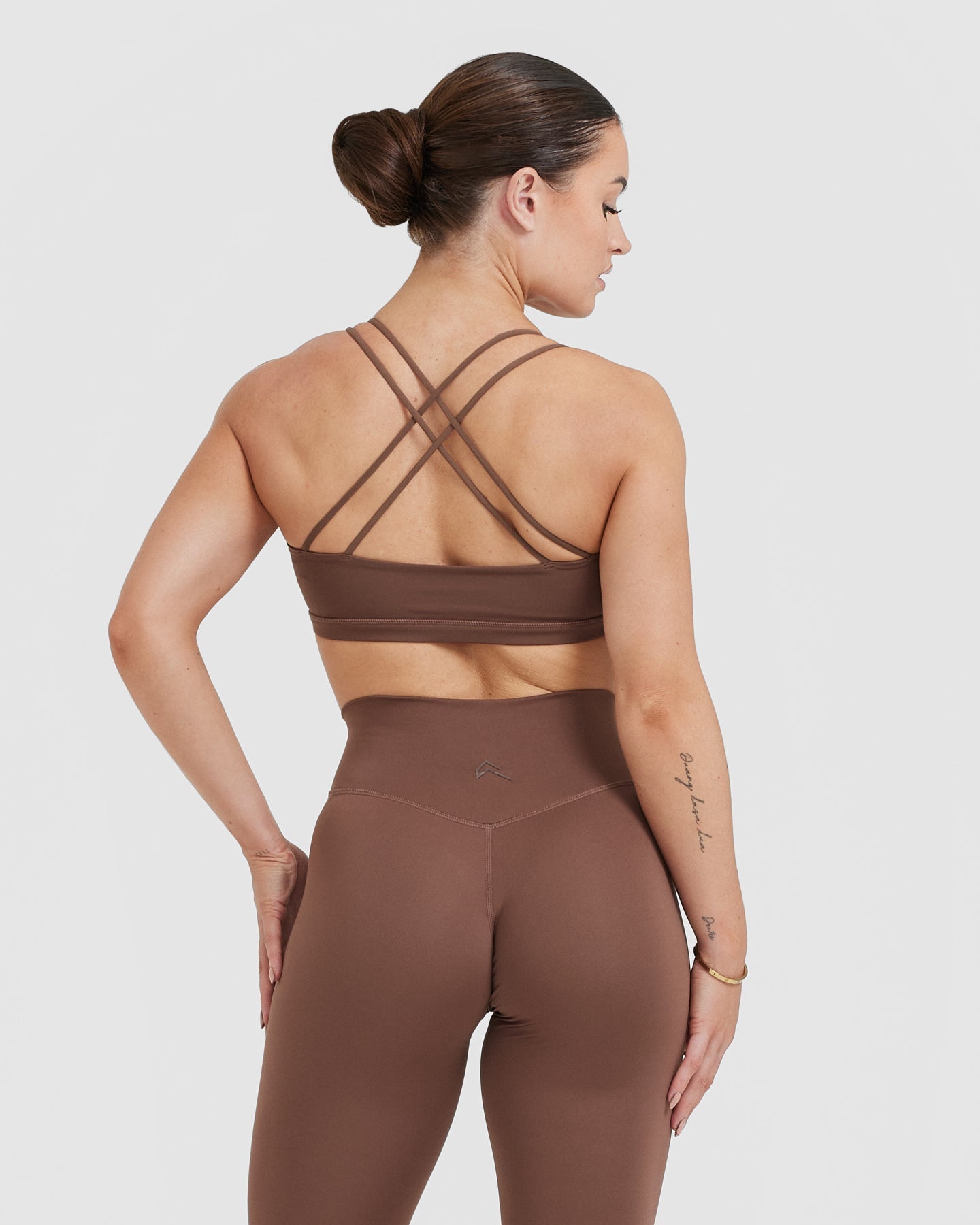 Everyday Cross Over Bralette | Chestnut - Image 2