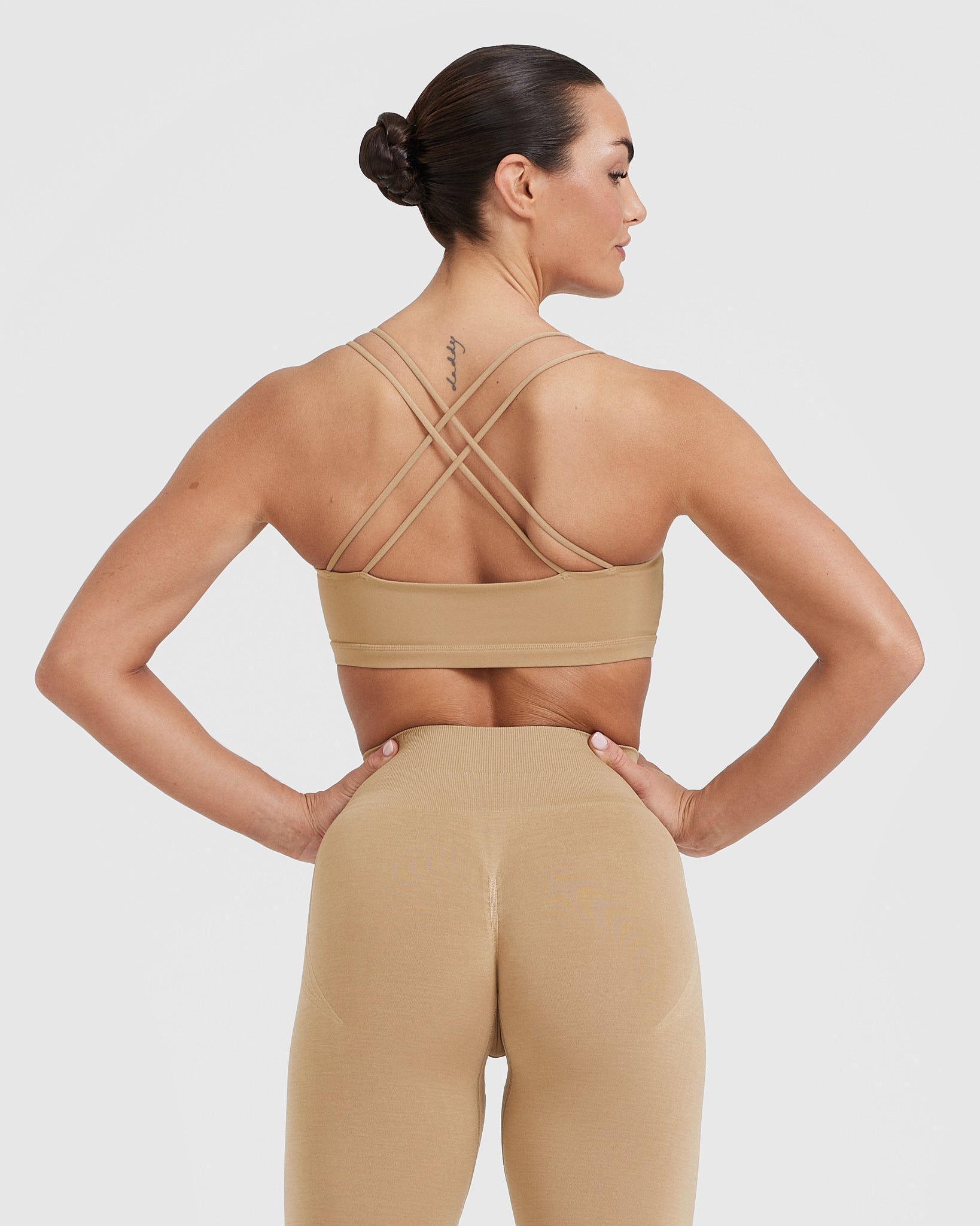 Everyday Cross Over Bralette | Dune Brown - Image 2