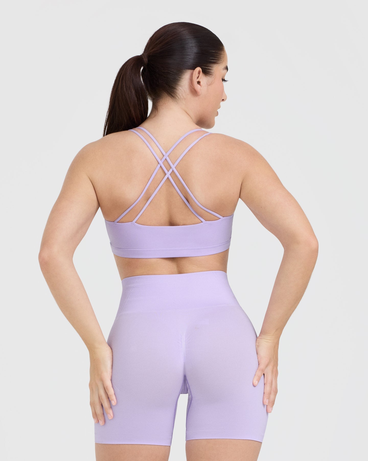Everyday Cross Over Bralette | Lavender Purple - Image 2