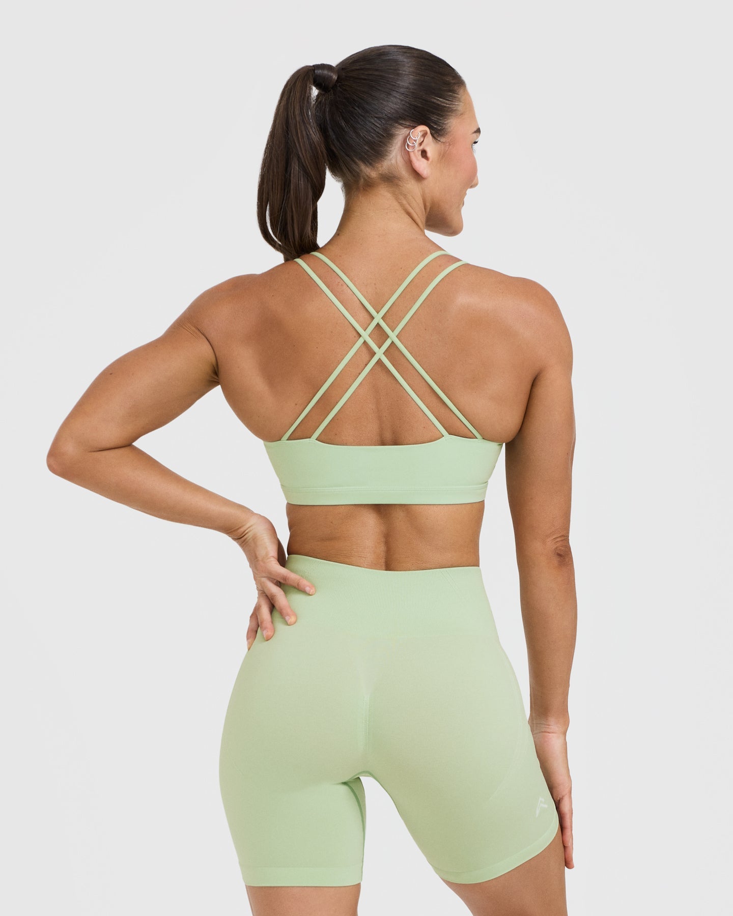 Everyday Cross Over Bralette | Mint Green - Image 2