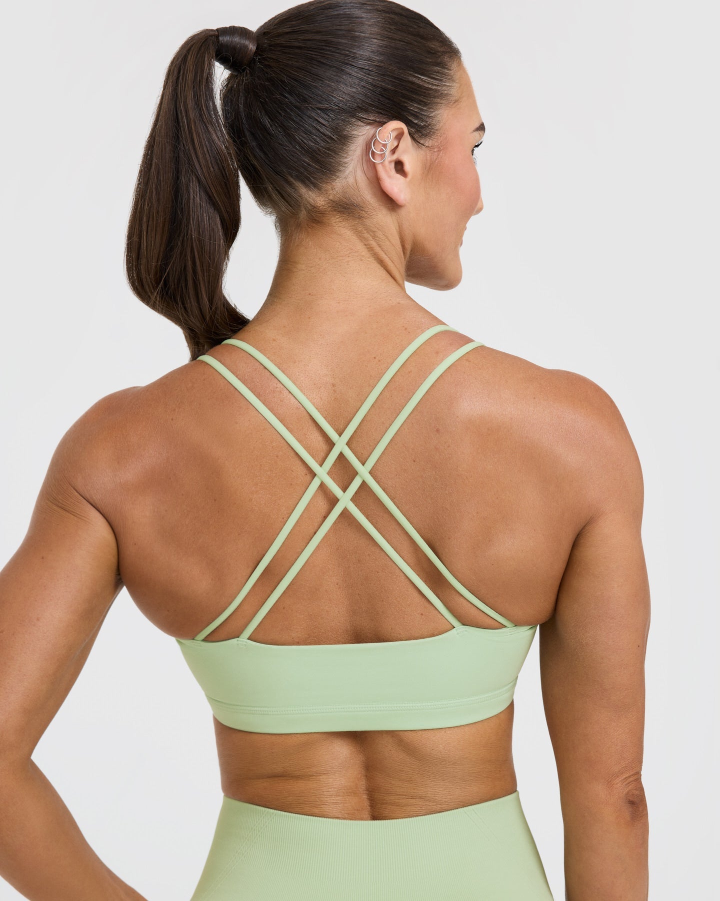 Everyday Cross Over Bralette | Mint Green - Image 5