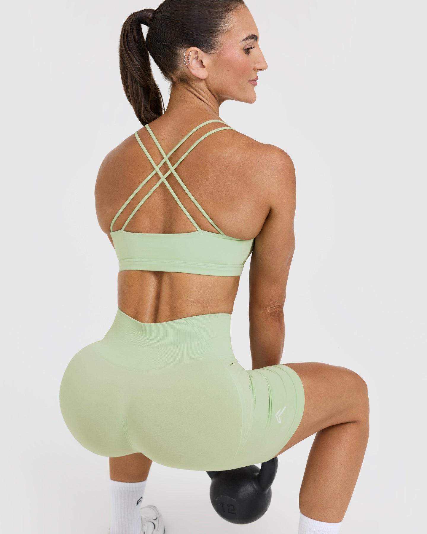 Everyday Cross Over Bralette | Mint Green - Image 6