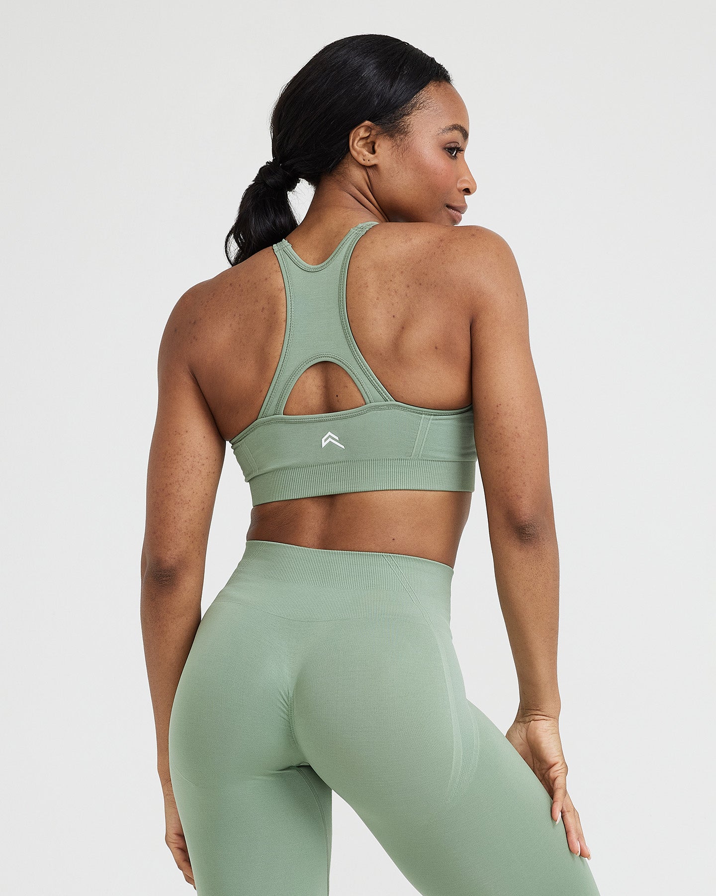 EffortlessLift Seamless High Neck Bralette | Sage - Image 4
