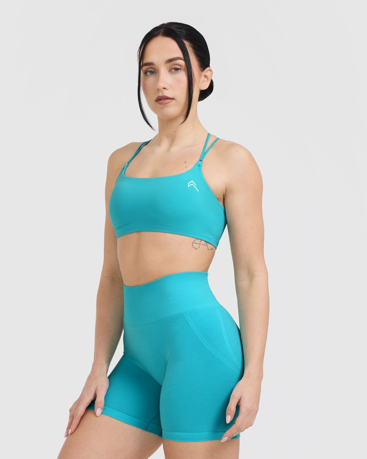 Everyday Cross Over Bralette | Aqua Blue - Image 3