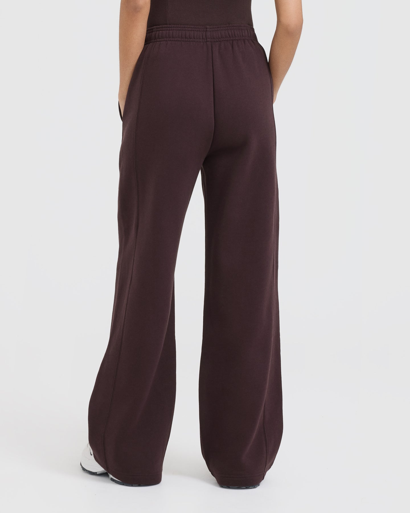 Alternative view of Foundations Straight Leg Joggers | Plum Brown