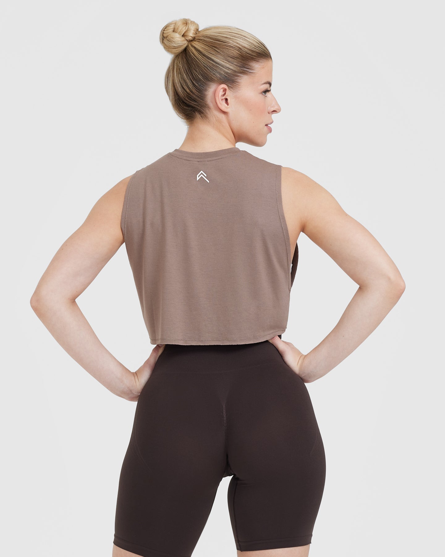 Alternative view of Go To Muscle Crop Vest | Cool Brown