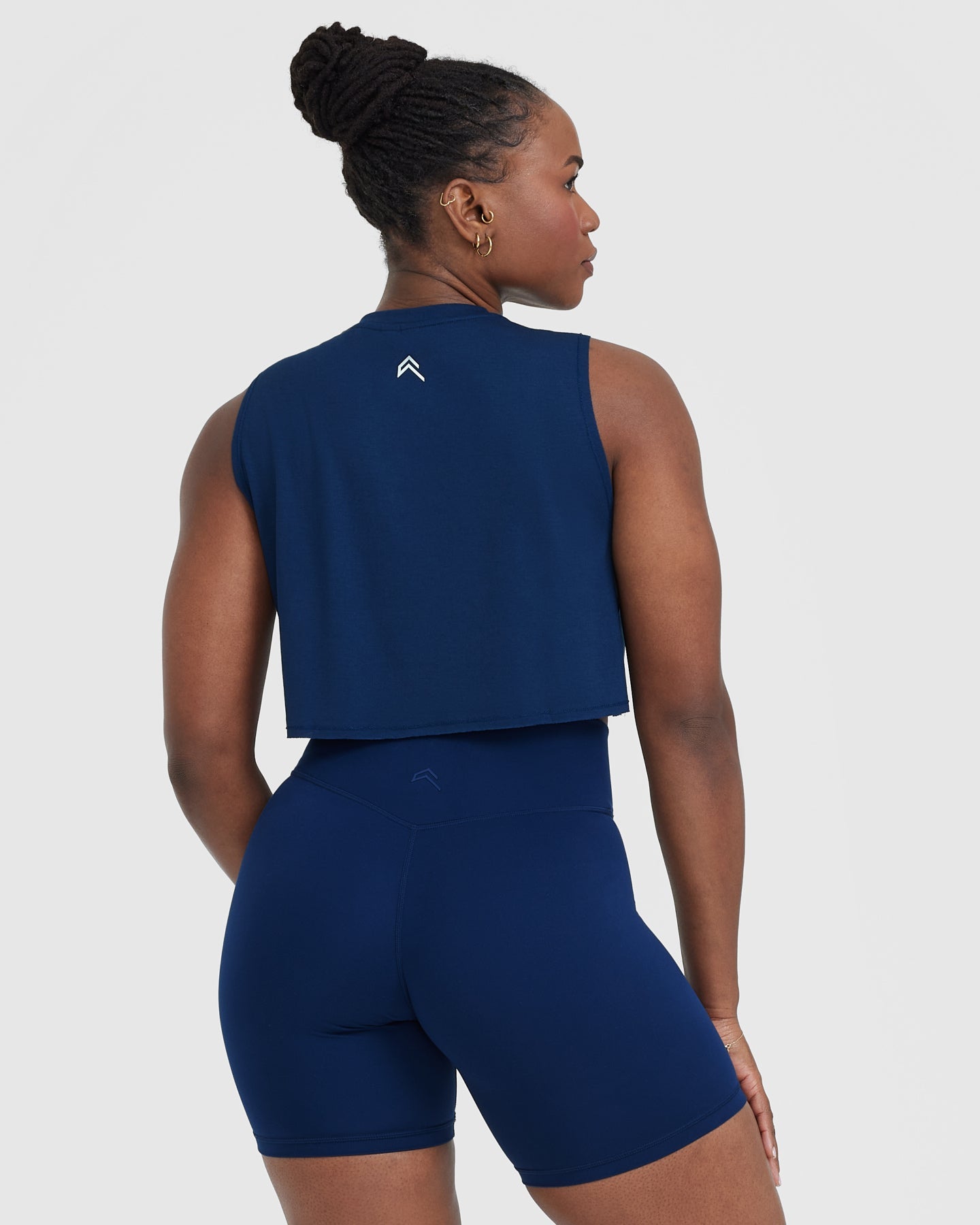 Alternative view of Go To Muscle Crop Vest | Midnight Blue