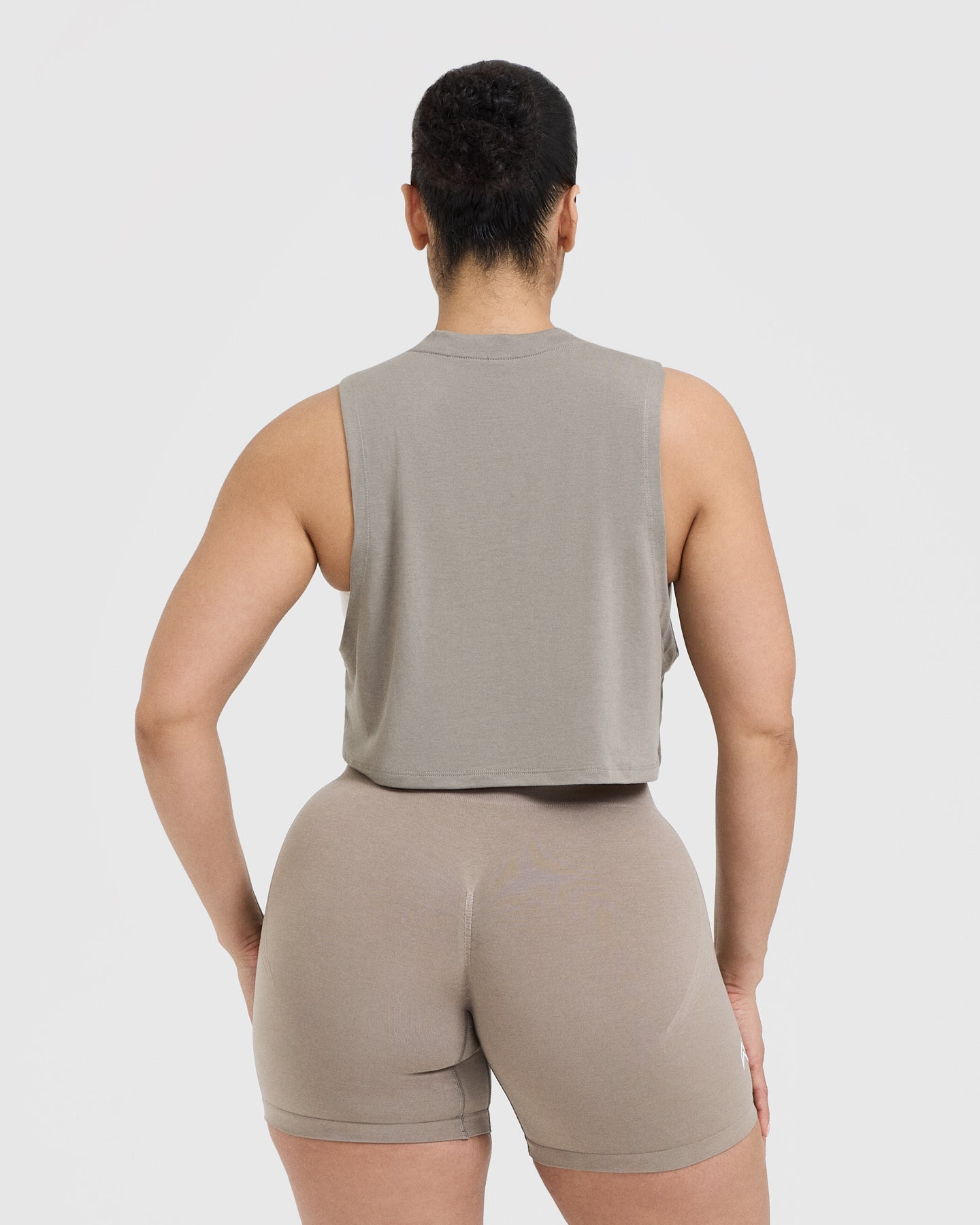 Alternative view of Go To Muscle Crop Tank | Minky