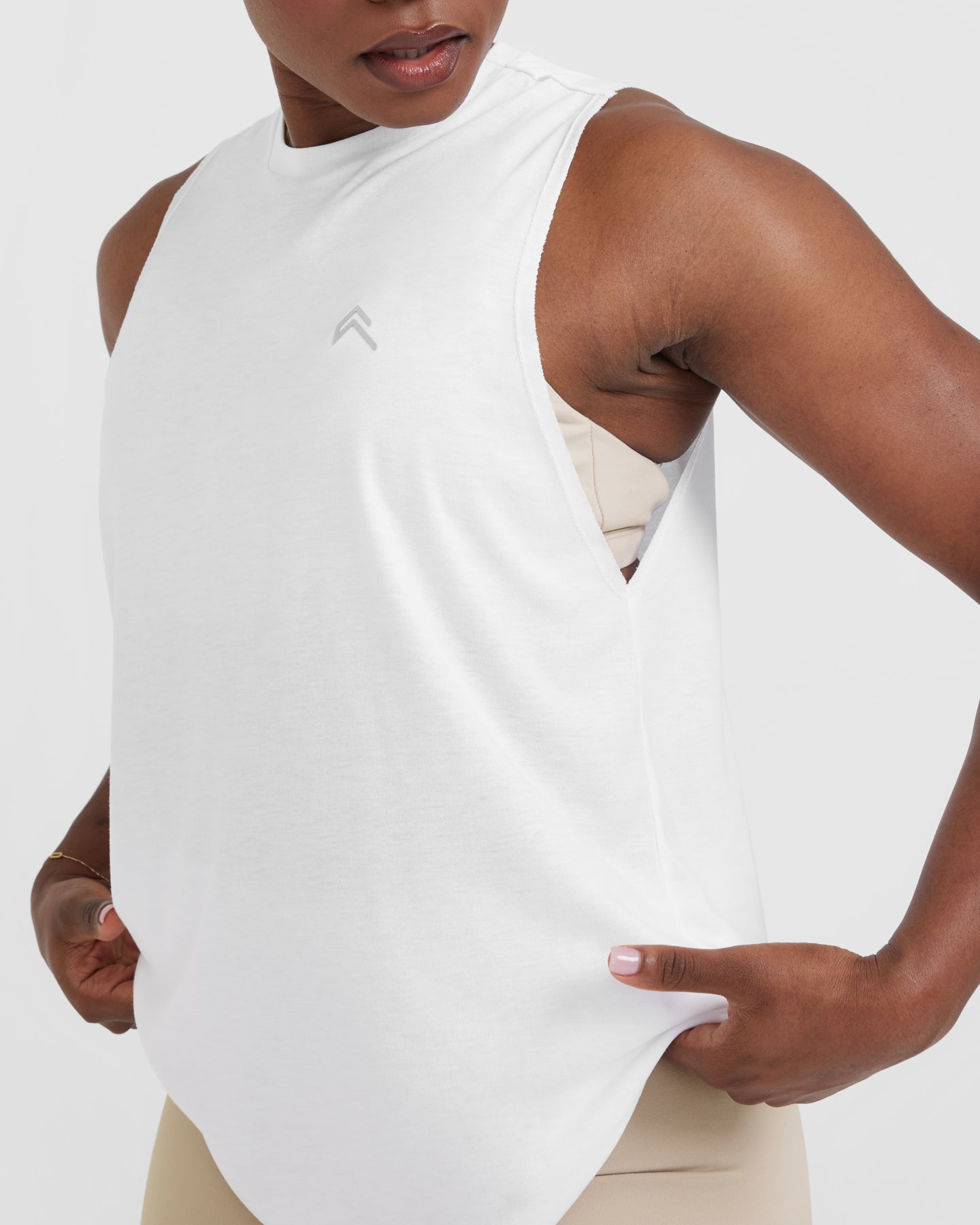 Go To Muscle Vest | White - Image 4