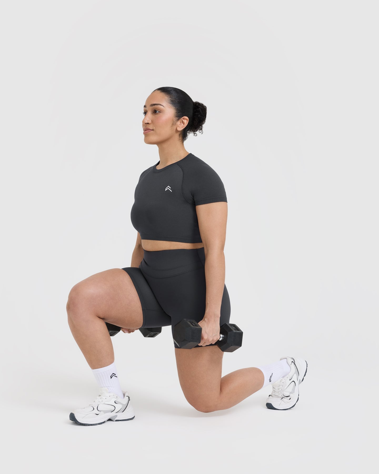 Go To Seamless Fitted Crop Top | Coal - Image 6