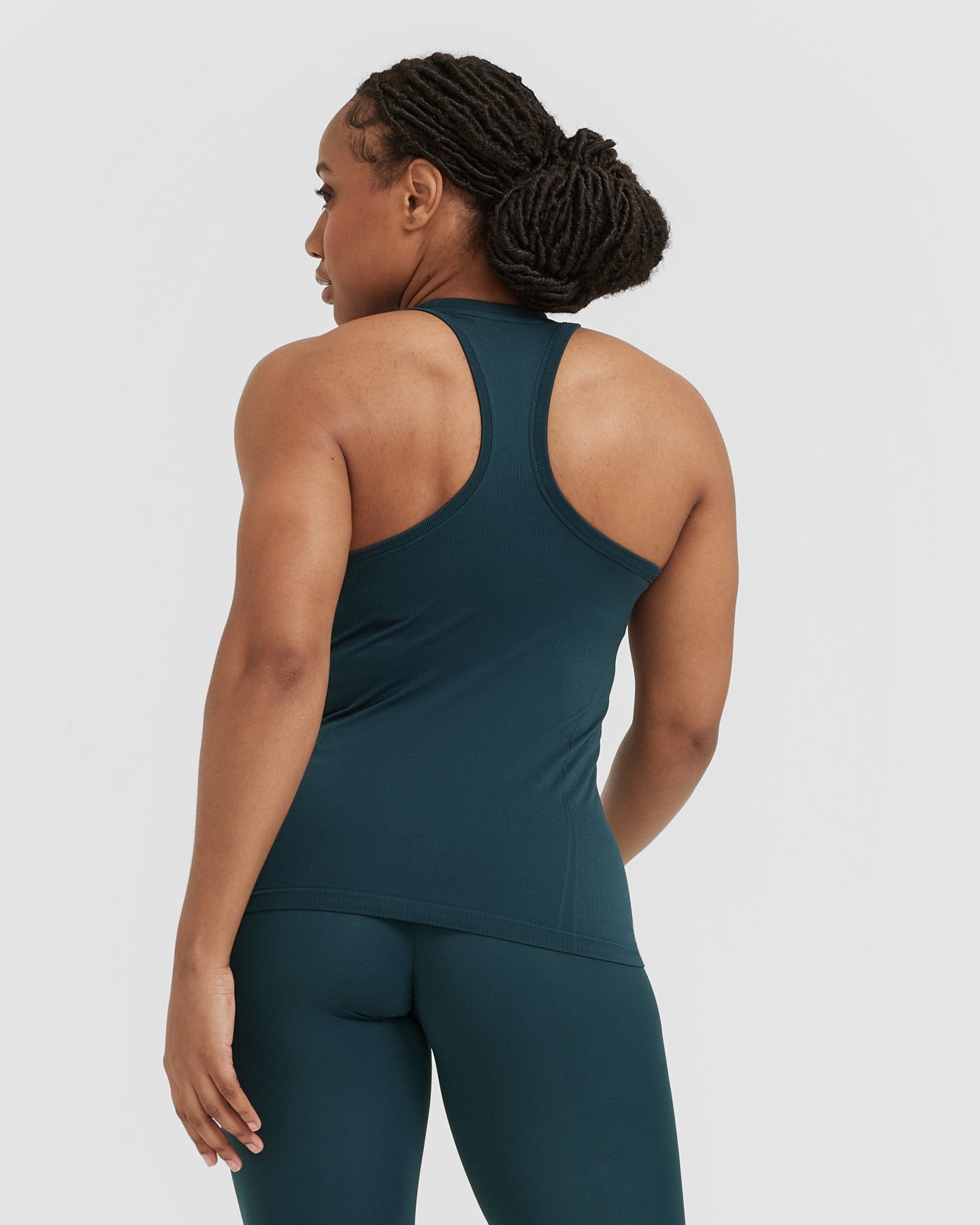 Alternative view of Go To Seamless Fitted High Neck Vest | Oil Blue