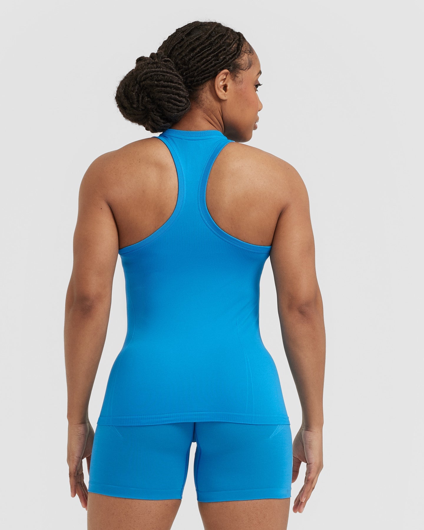 Alternative view of Go To Seamless Fitted High Neck Vest | Tropical Blue
