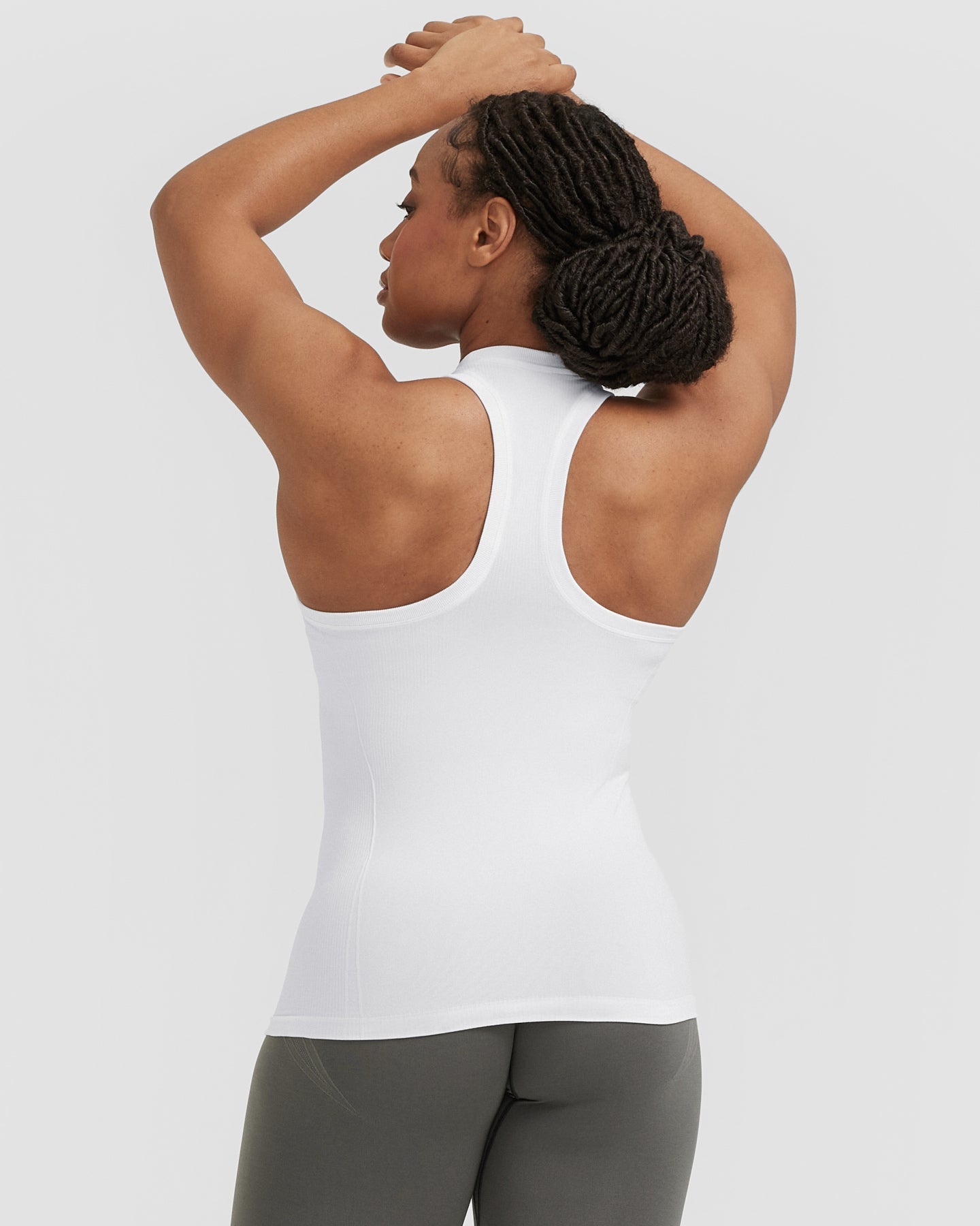 Alternative view of Go To Seamless Fitted High Neck Vest | White