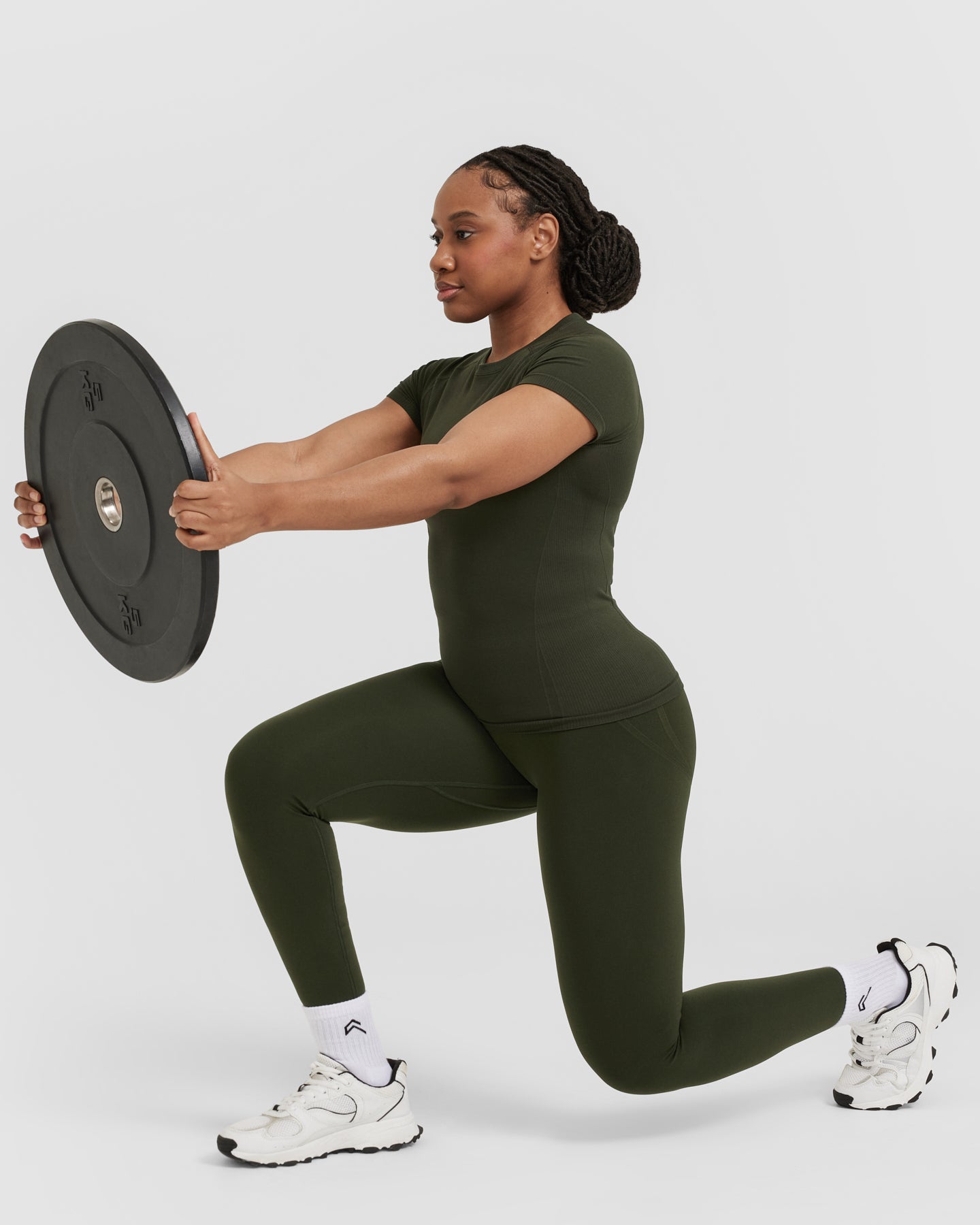 Go To Seamless Fitted Top | Khaki - Image 6