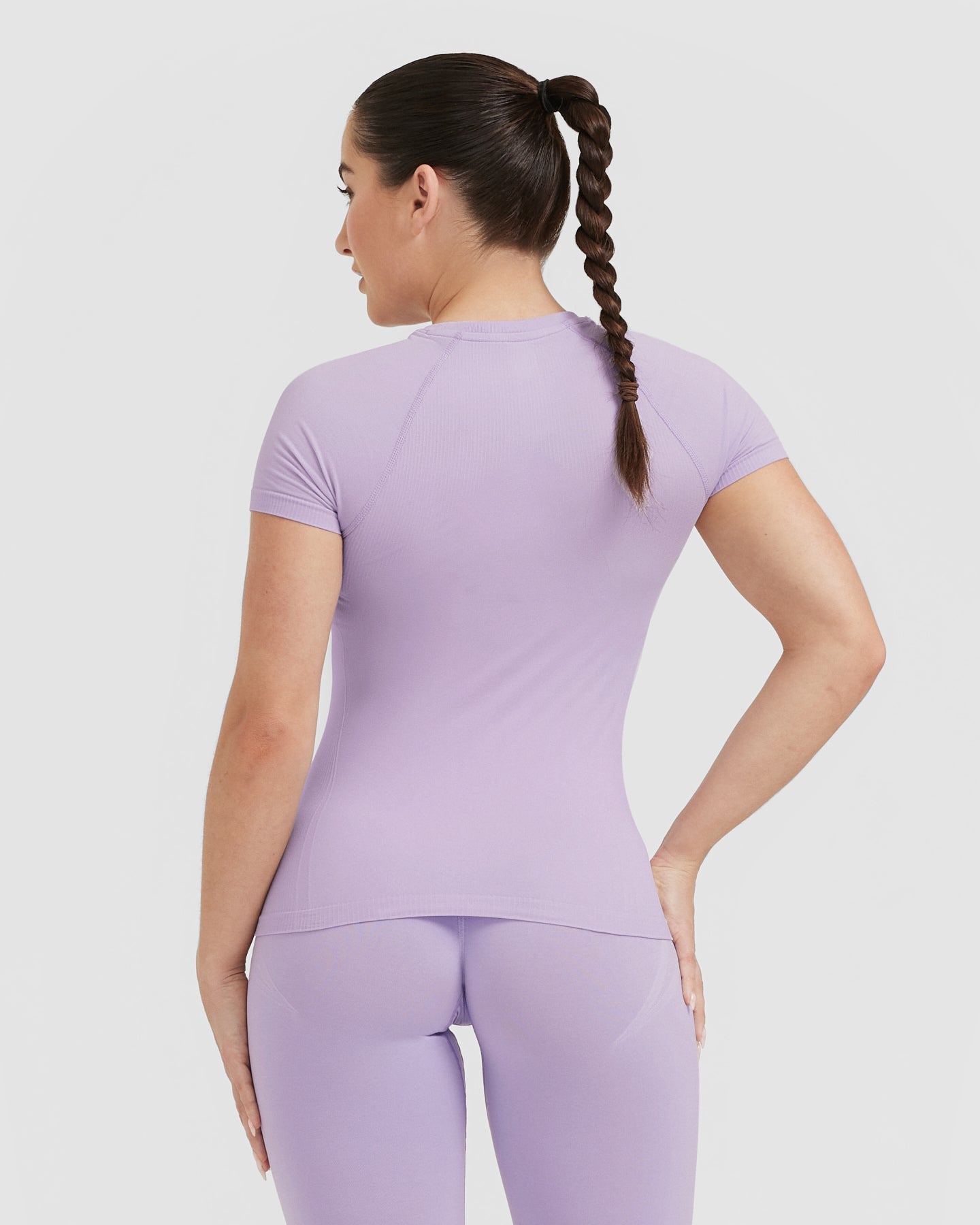 Alternative view of Go To Seamless Fitted Top | Wisteria Purple