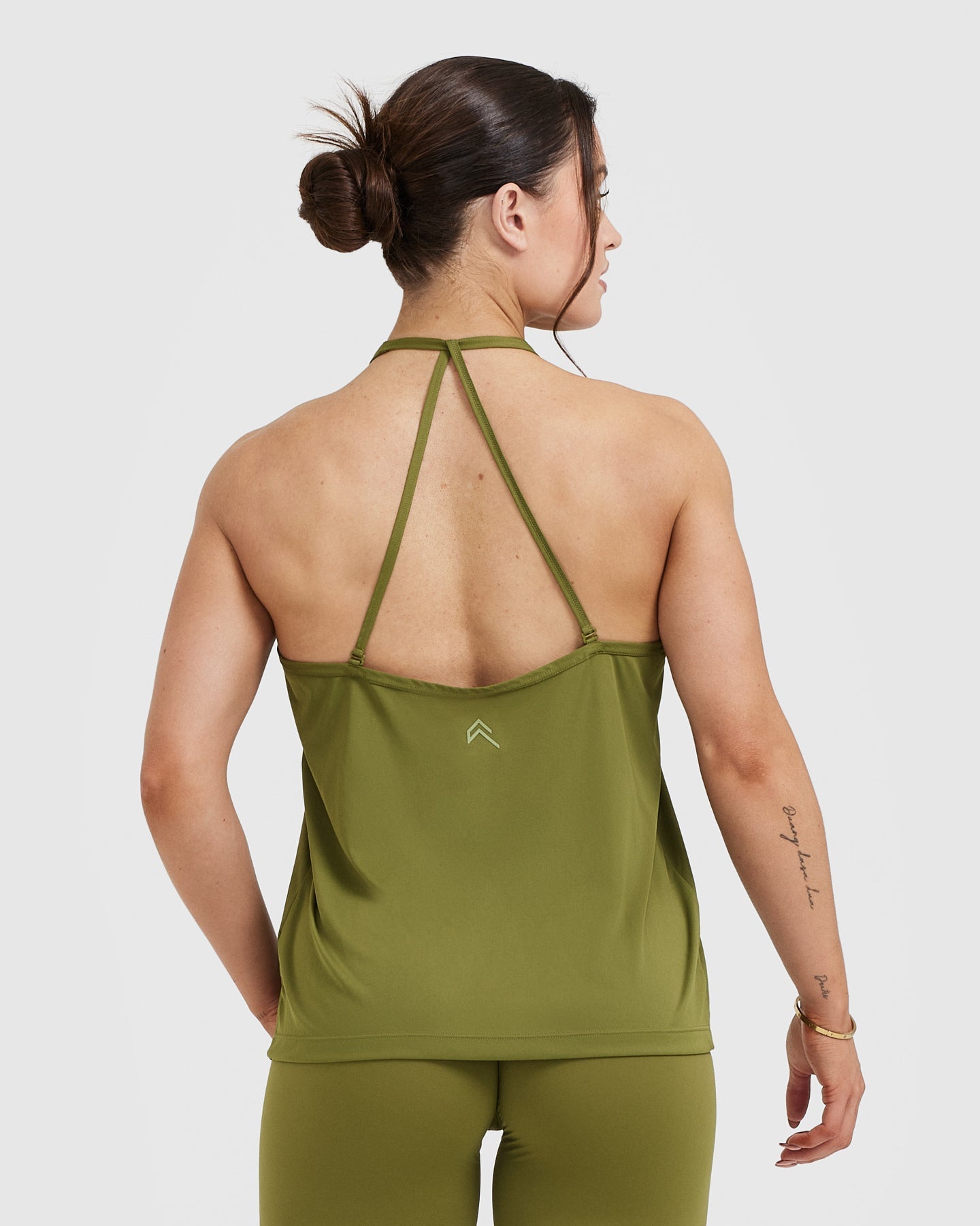 Alternative view of Go To Strappy Loose Vest | Olive Green