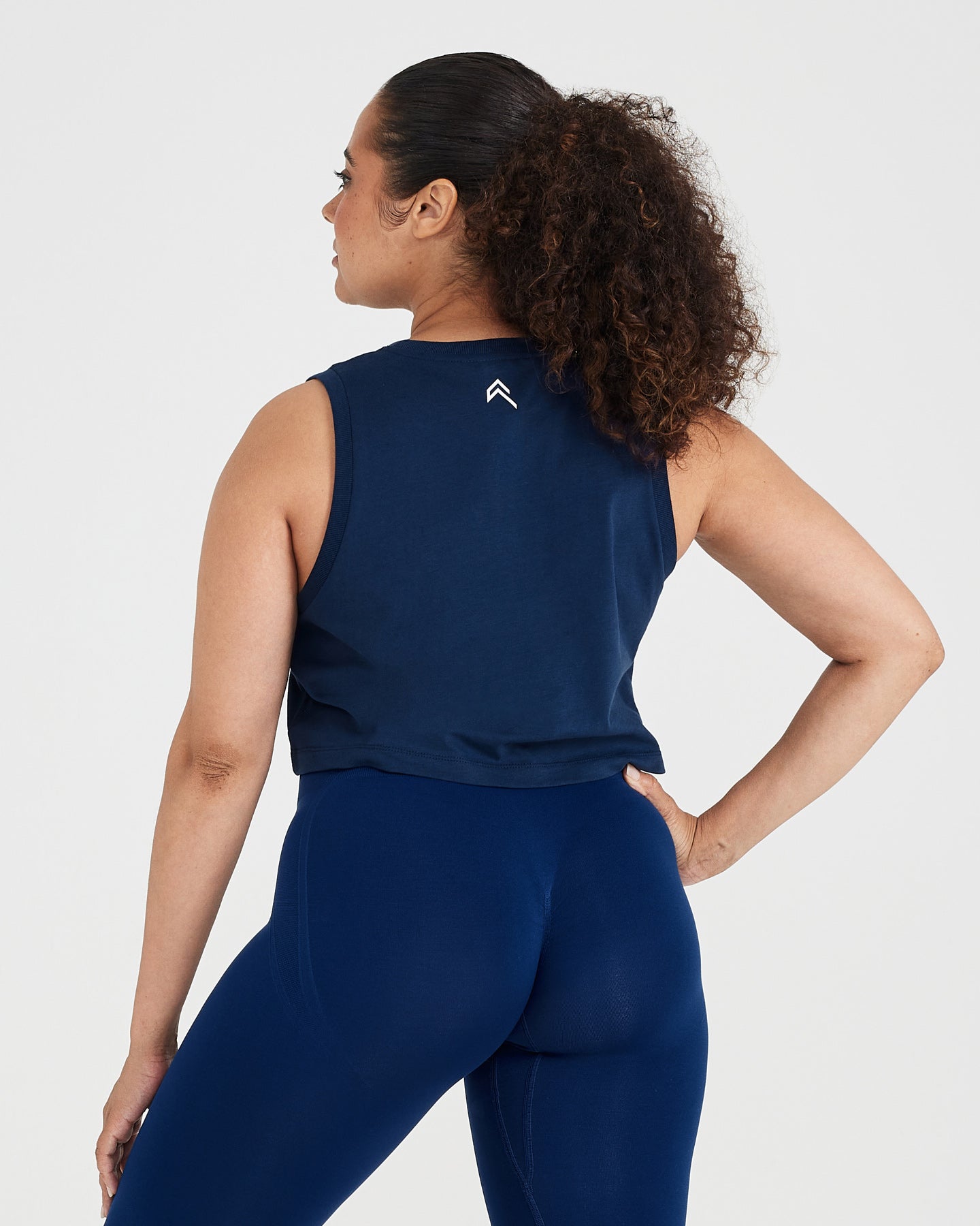 Alternative view of Graphic Jersey Tank | Washed Midnight
