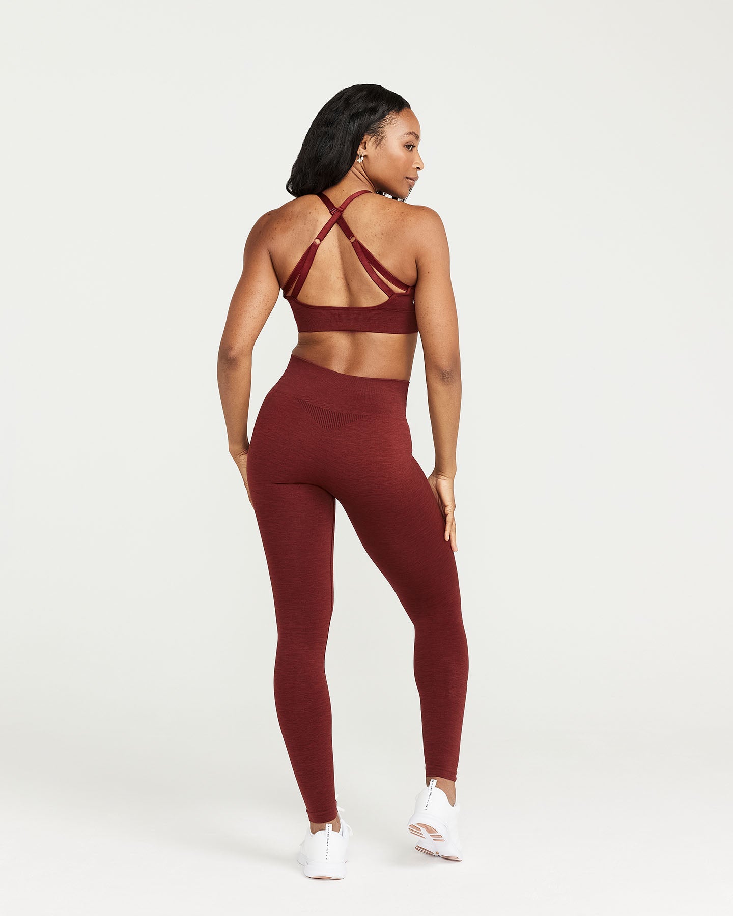 Classic Seamless Leggings | Rosewood Marl - Image 3