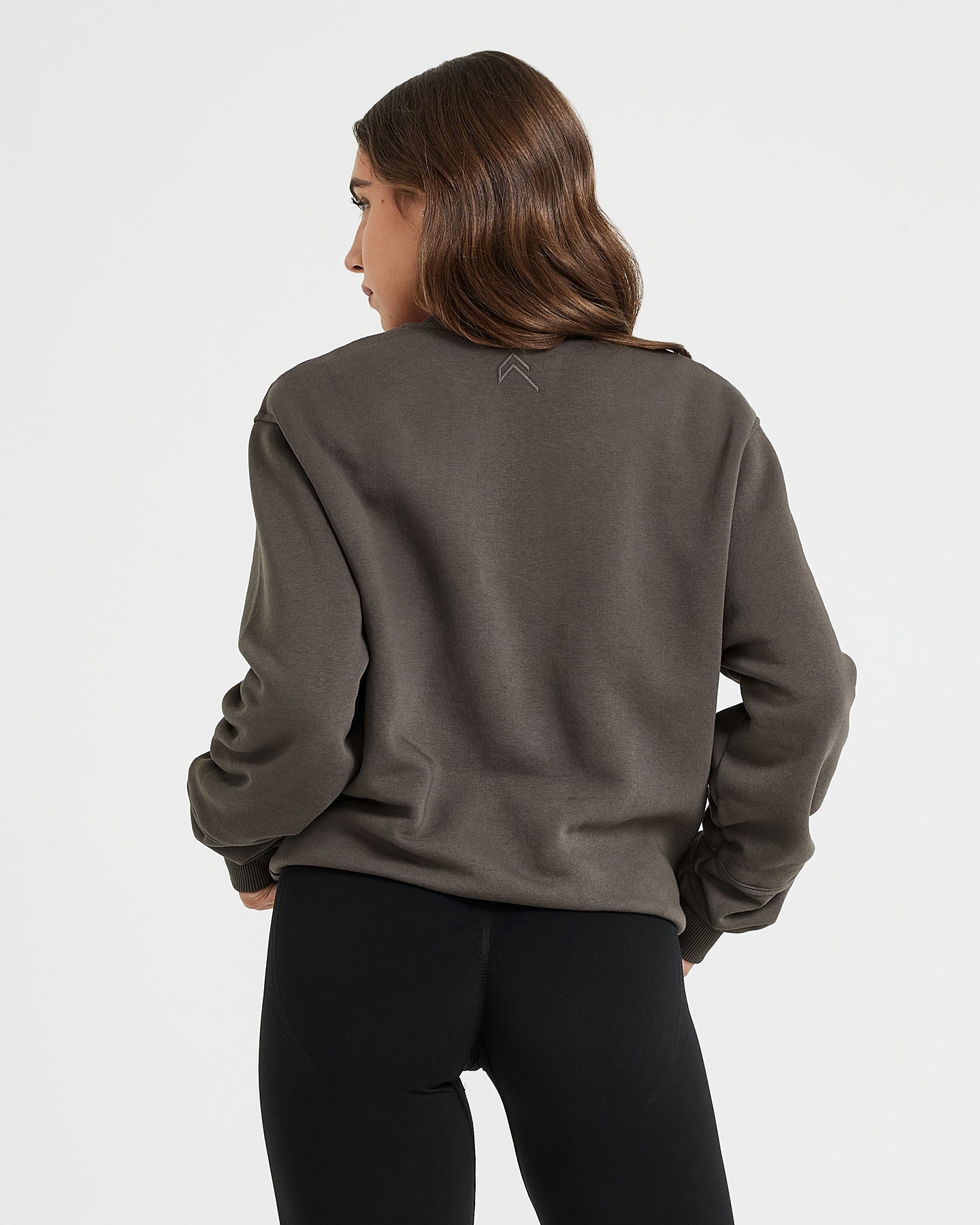 Classic Lounge Oversized Crew Neck | Deep Taupe - Image 2