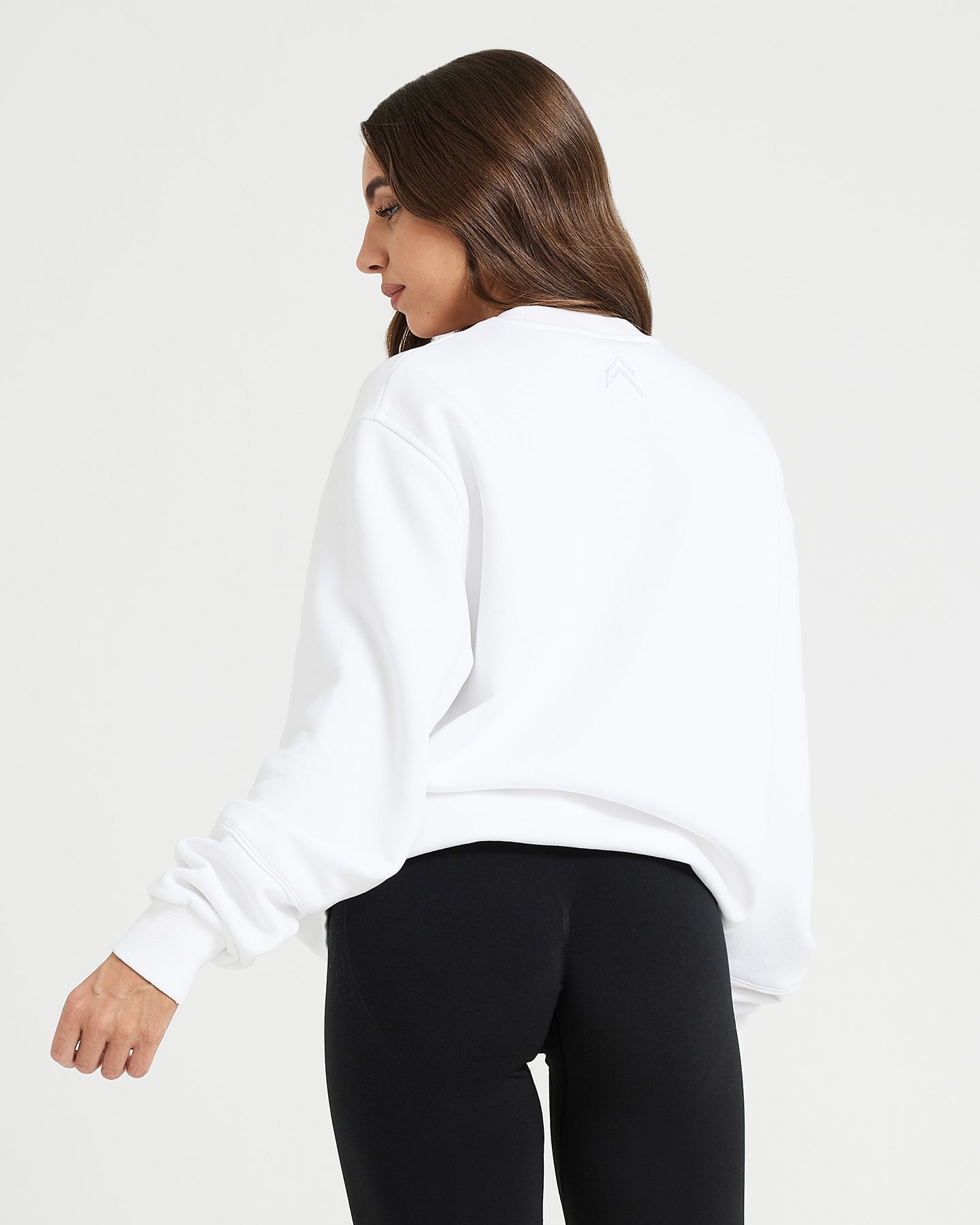 Classic Lounge Oversized Crew Neck | White - Image 2
