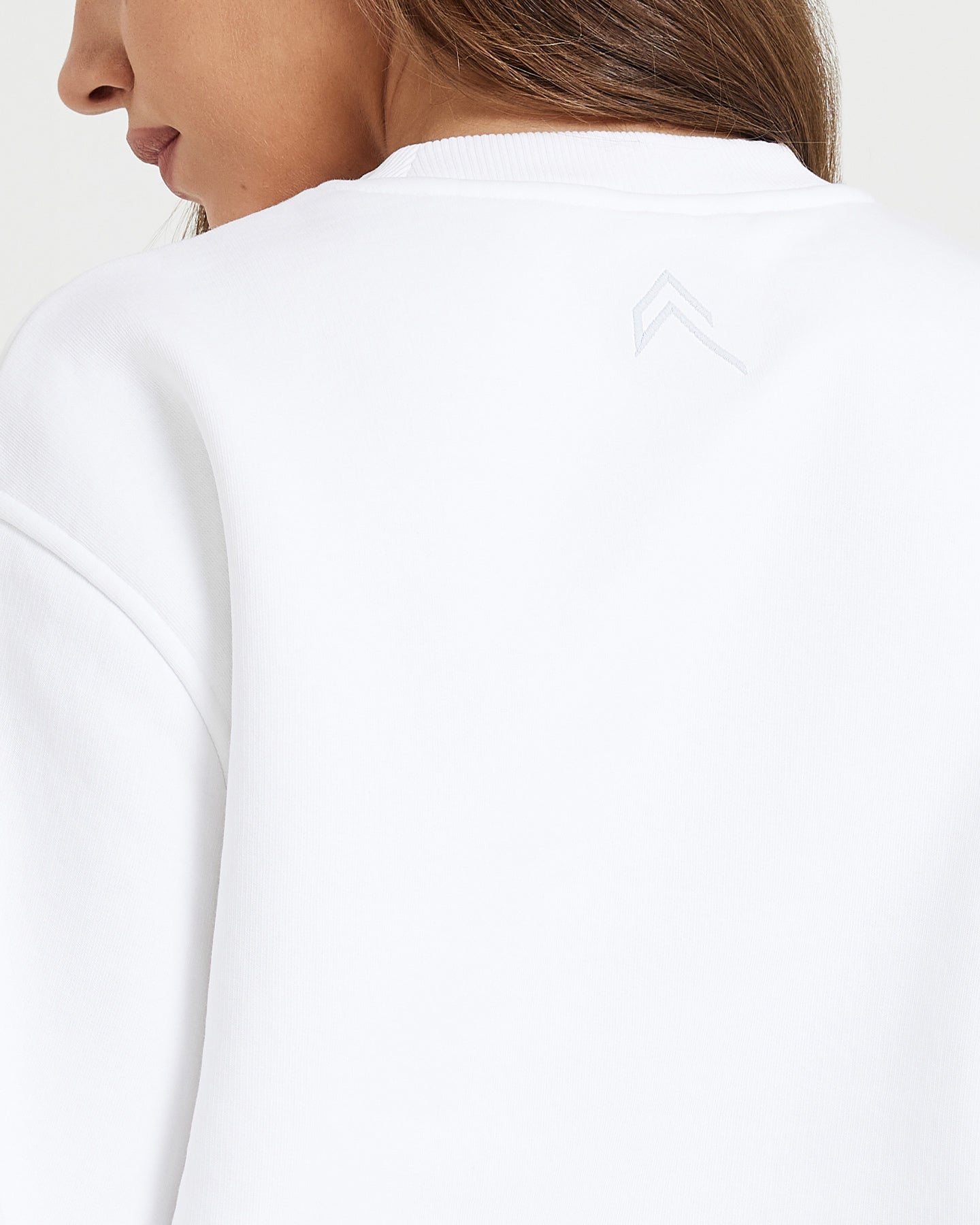 Classic Lounge Oversized Crew Neck | White - Image 5