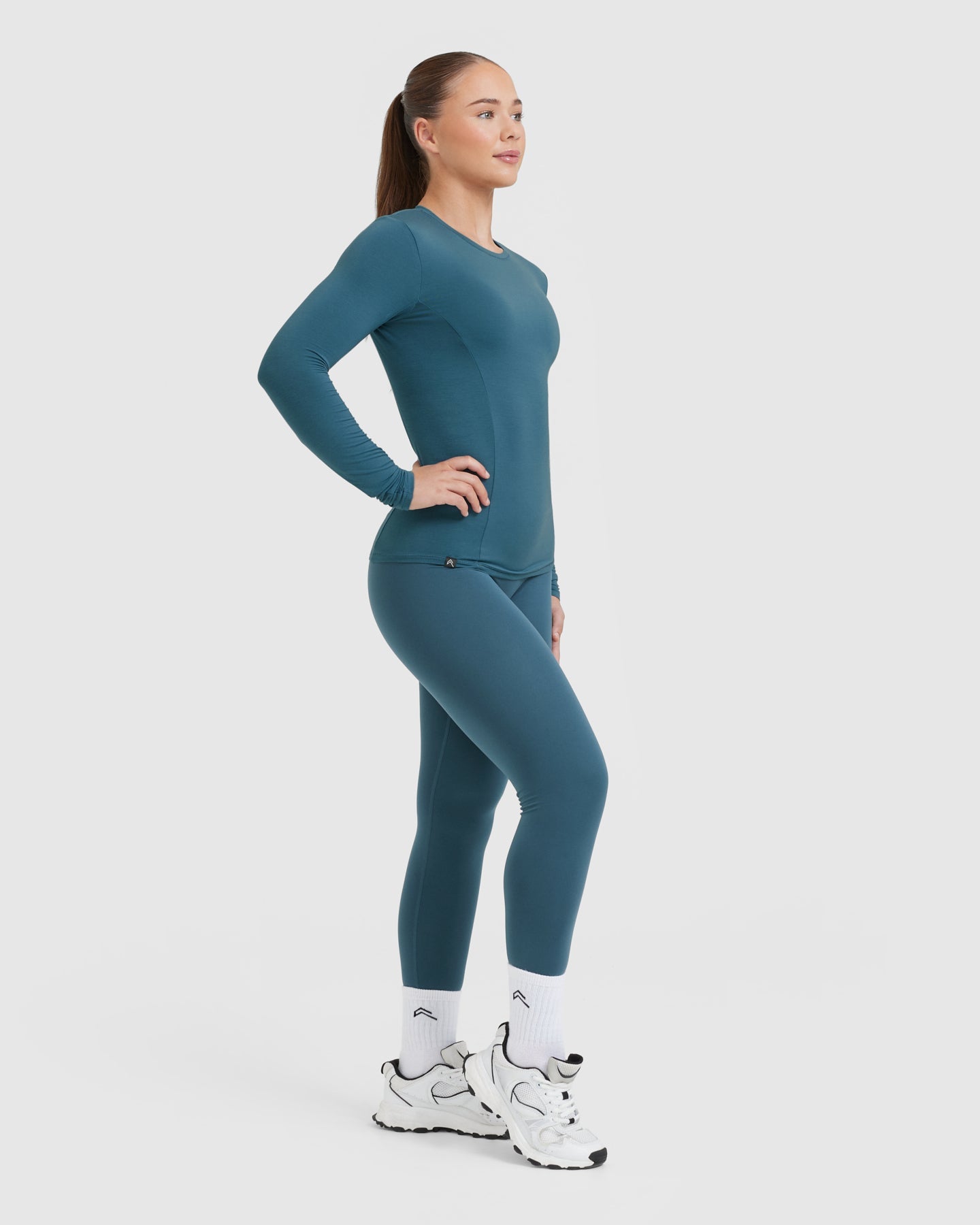 Mellow Soft Long Sleeve Top | Lake Blue - Image 3