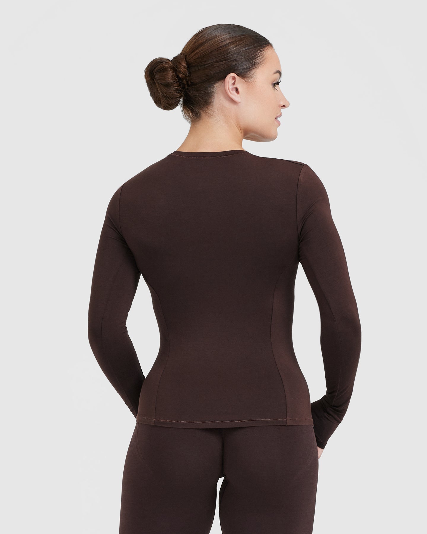 Mellow Soft Long Sleeve Top | 70% Cocoa - Image 2