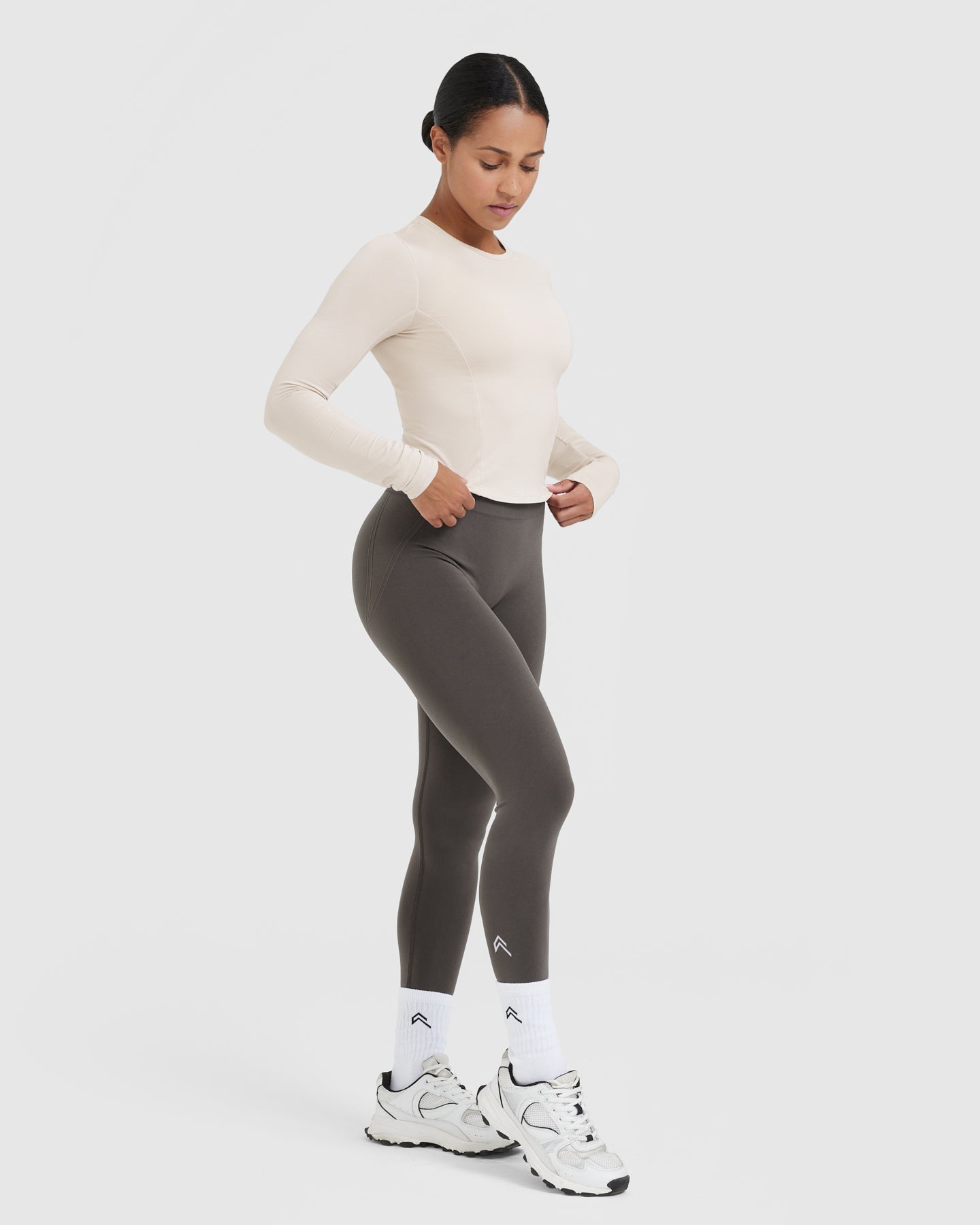 Mellow Soft Mid Long Sleeve Top | Sand - Image 3