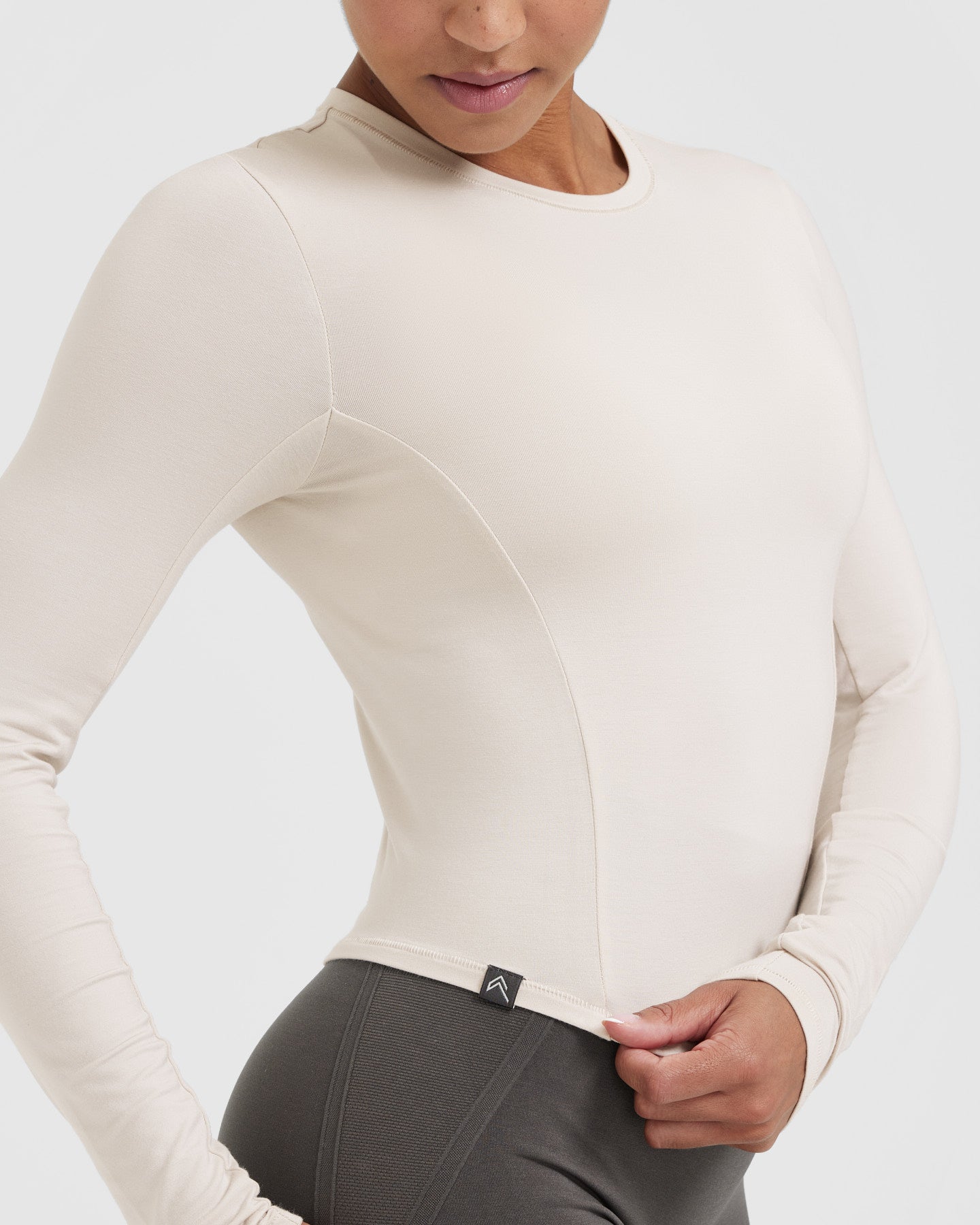 Mellow Soft Mid Long Sleeve Top | Sand - Image 4