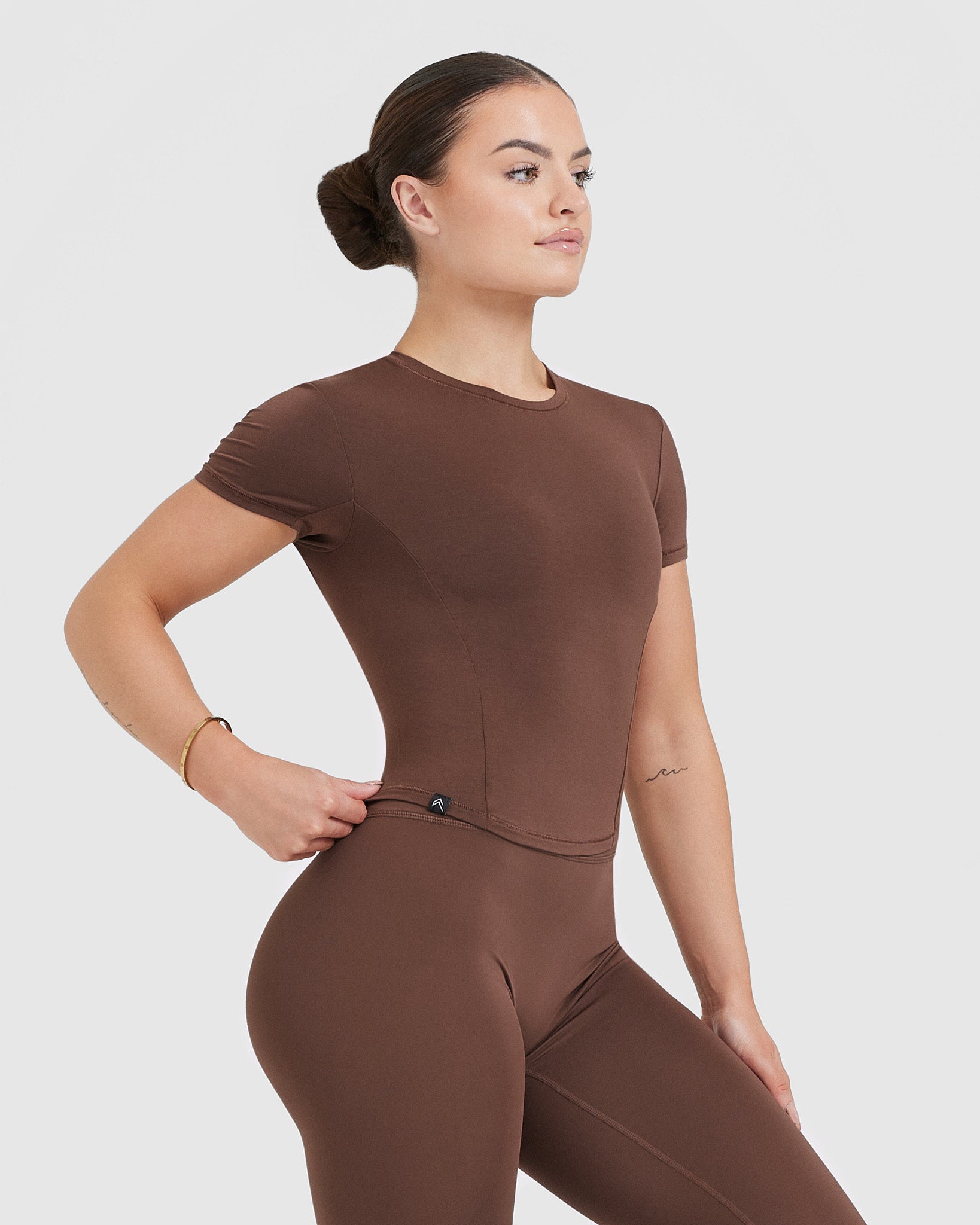 Mellow Soft Mid Short Sleeve T-Shirt | Chestnut - Image 3